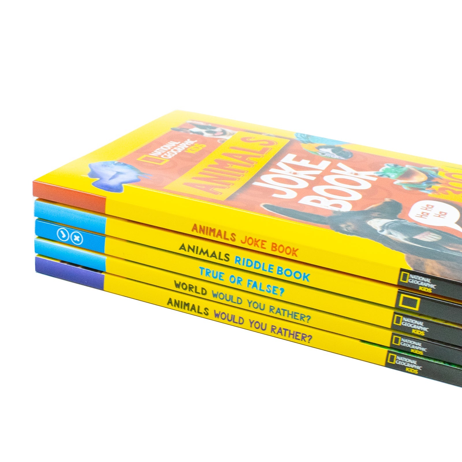 National Geographic Kids Animals 5 Book Collection Set, Fun-Filled Family Game Book Series with Facts, Quizzes & Activities for Children Ages 7+