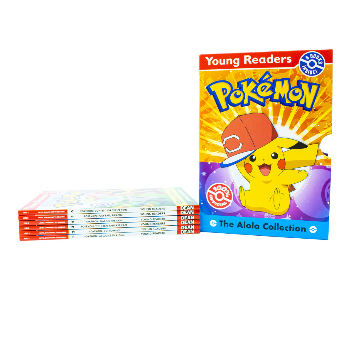 Young Readers Pokémon Level 2 Passport to Reading Alola Collection 6 Books Box Set