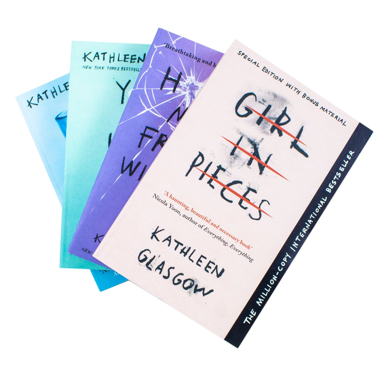 Kathleen Glasgow 4 Book Set – Girl in Pieces, You’d Be Home Now, The Glass Girl & How to Make Friends | YA Fiction, Emotional & Coming-of-Age