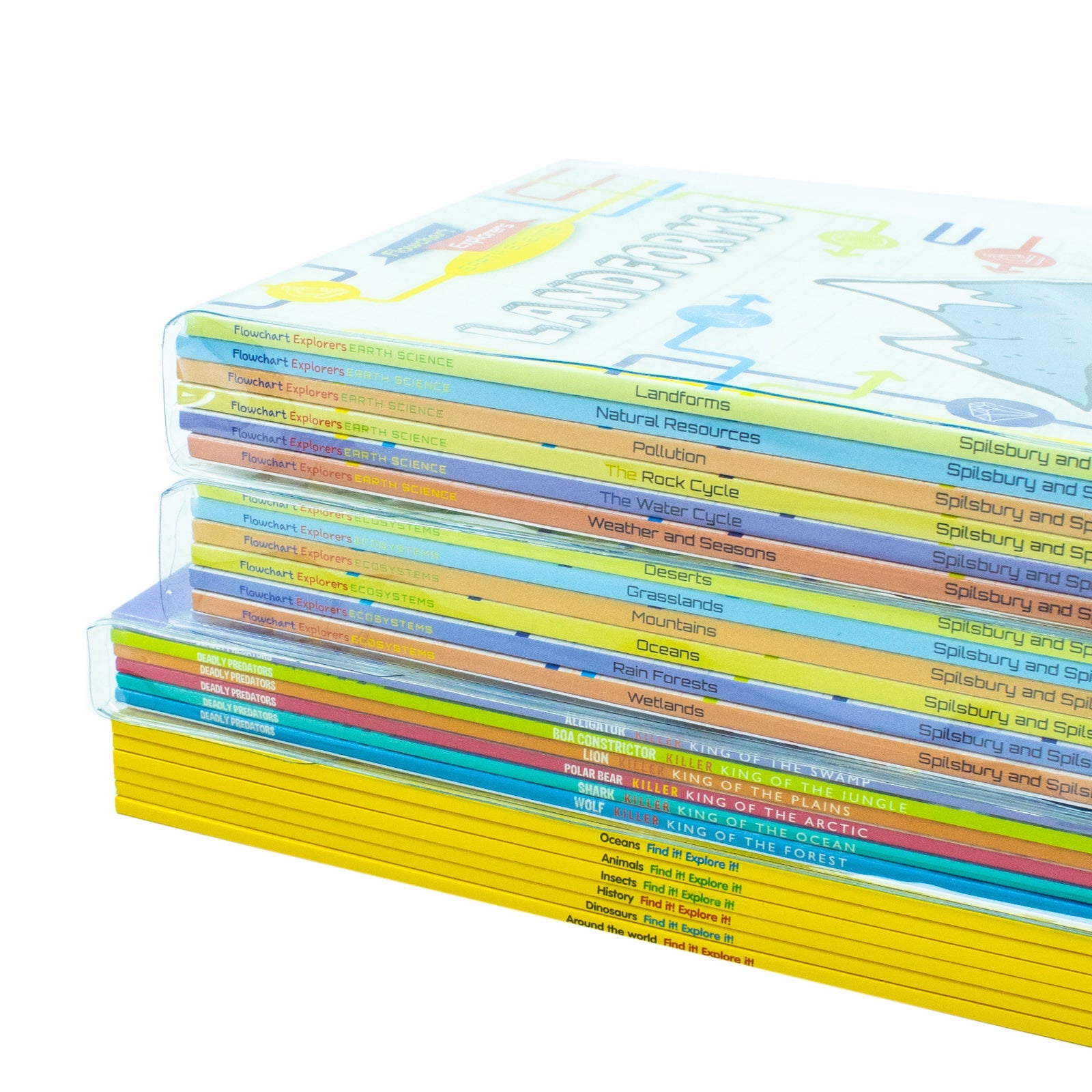 National Geographic Kids Mega 24-Book Set- Predators, Earth Science & Ecosystems - Fun Nonfiction STEM Books for Curious Kids