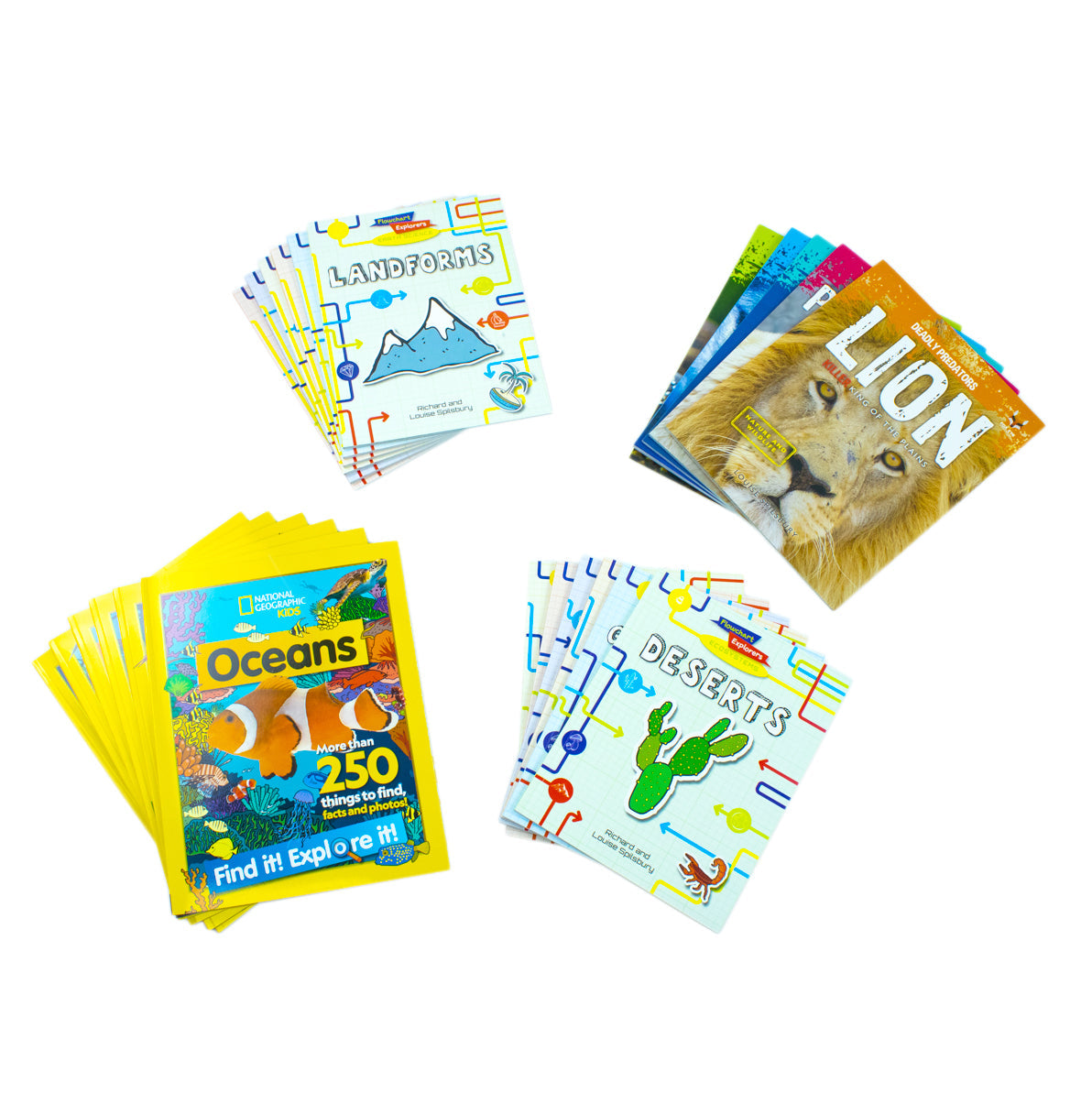 National Geographic Kids Mega 24-Book Set- Predators, Earth Science & Ecosystems - Fun Nonfiction STEM Books for Curious Kids