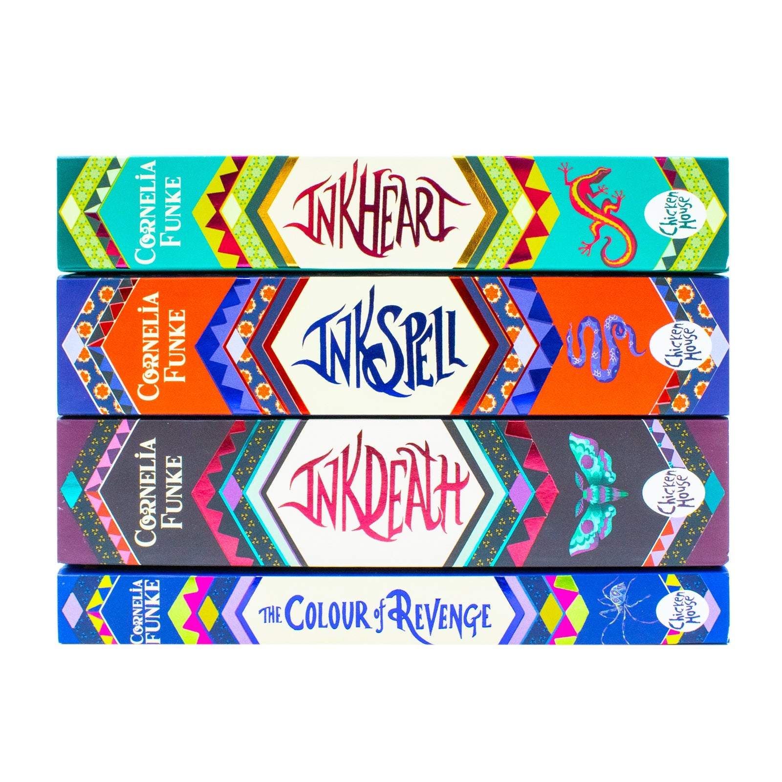Inkheart Trilogy 4 Book Set by Cornelia Funke, Captivating Magical Fantasy Adventure for Young Readers Ages 12+