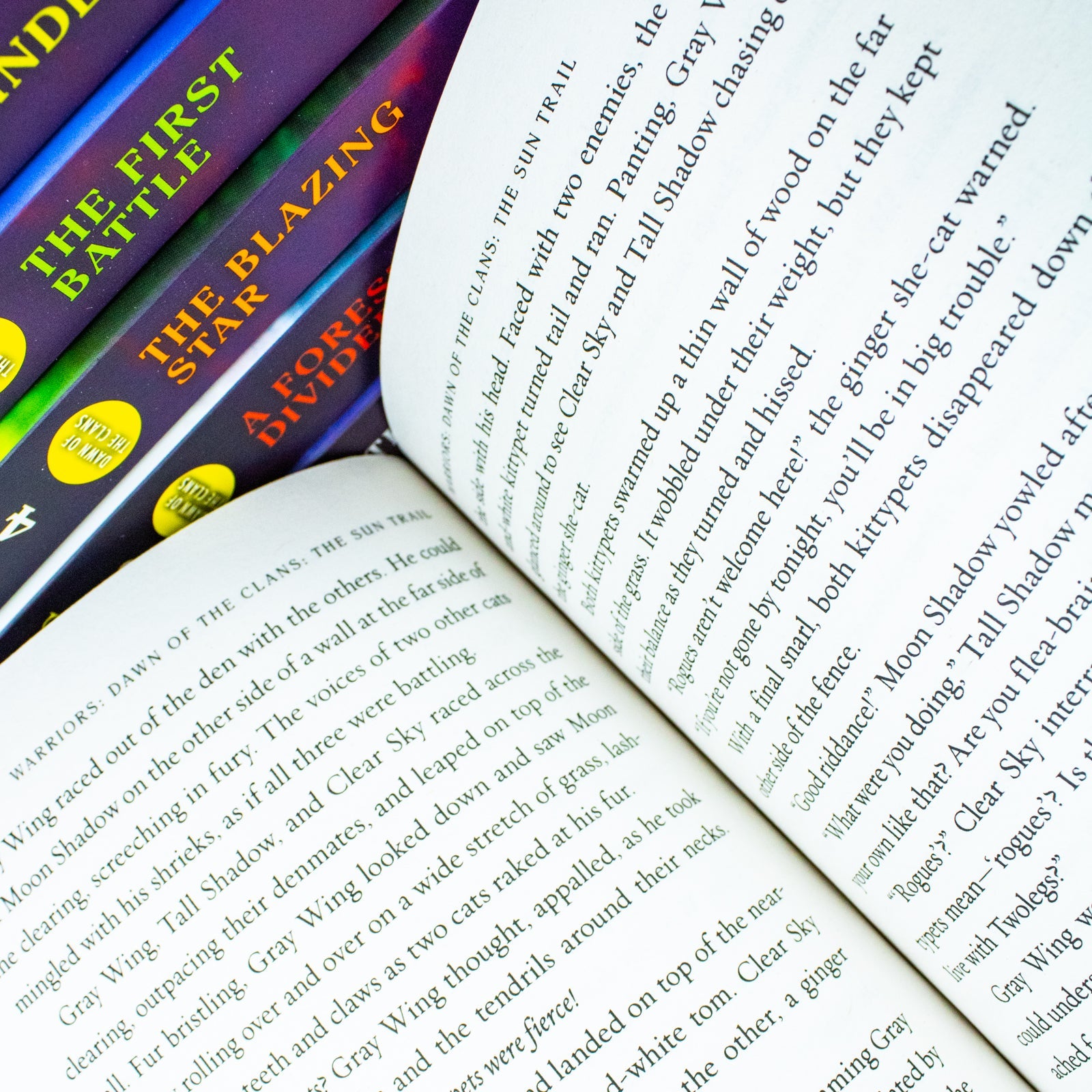 Warriors Cats: Dawn of The Clans Prequel – 6-Book Collection Set by Erin Hunter | The Sun Trail, Thunder Rising, First Battle, Blazing Star & More