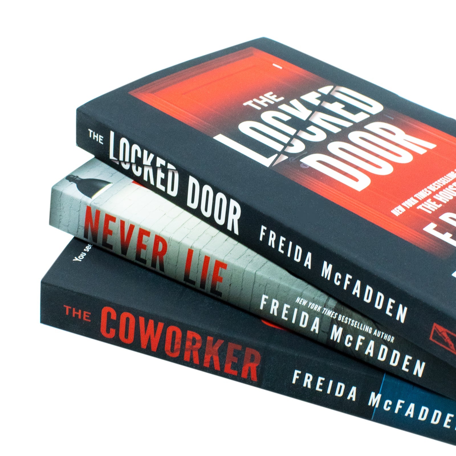 Freida McFadden Collection 3 Books Set (Never Lie, The Locked Door and The Coworker)