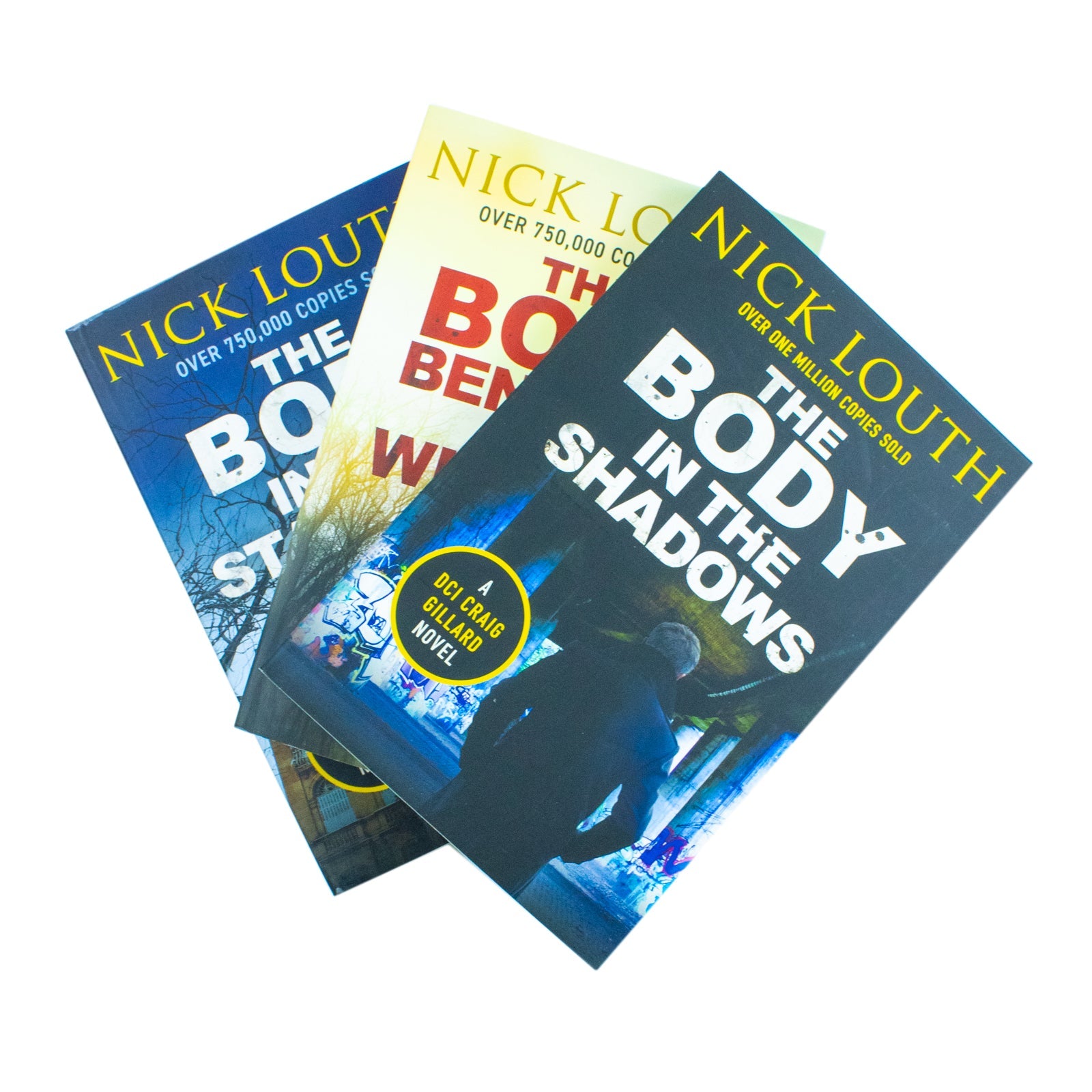 DCI Craig Gillard Crime Thrillers 9-11: 3 Books Collection Set By Nick Louth (The Body Beneath the Willows, The Body in the Stairwell and The Body in the Shadows)
