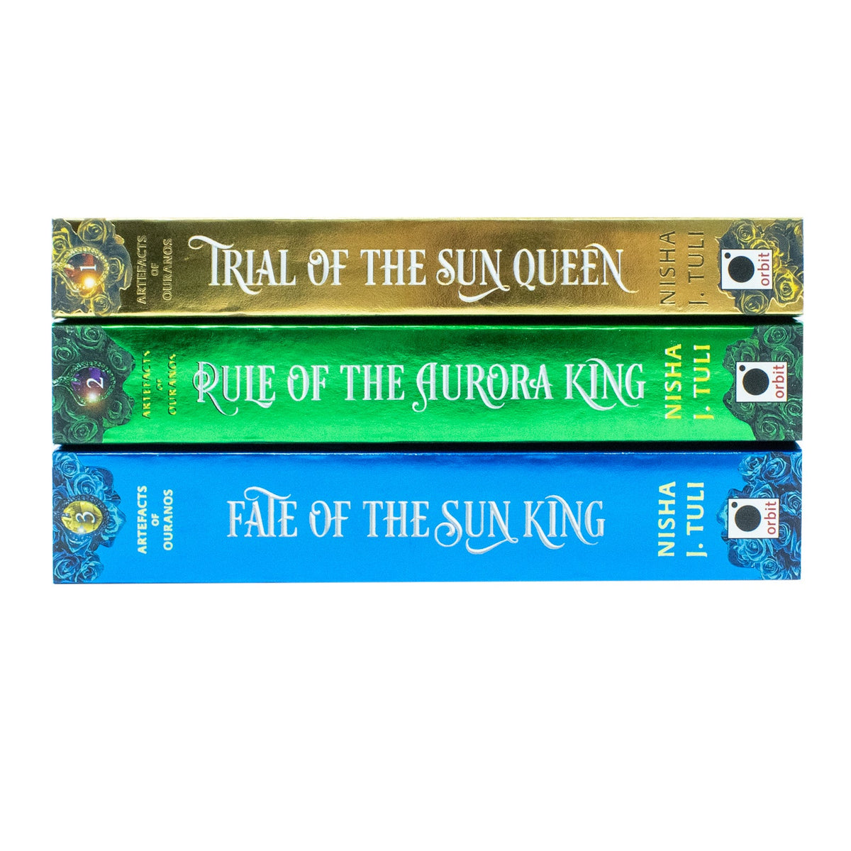 Artefacts of Ouranos Series 3 Books Collection Set By Nisha J. Tuli (Trial of the Sun Queen, Rule of the Aurora King and Fate of the Sun King)