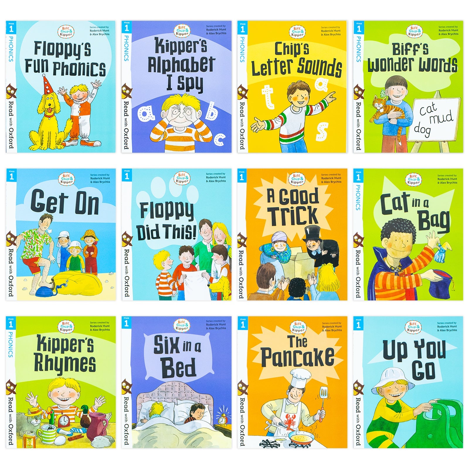 Biff, Chip and Kipper Read with Oxford Stage 1 (24 Books Collection Set) by Roderick Hunt Age 3+ Paperback