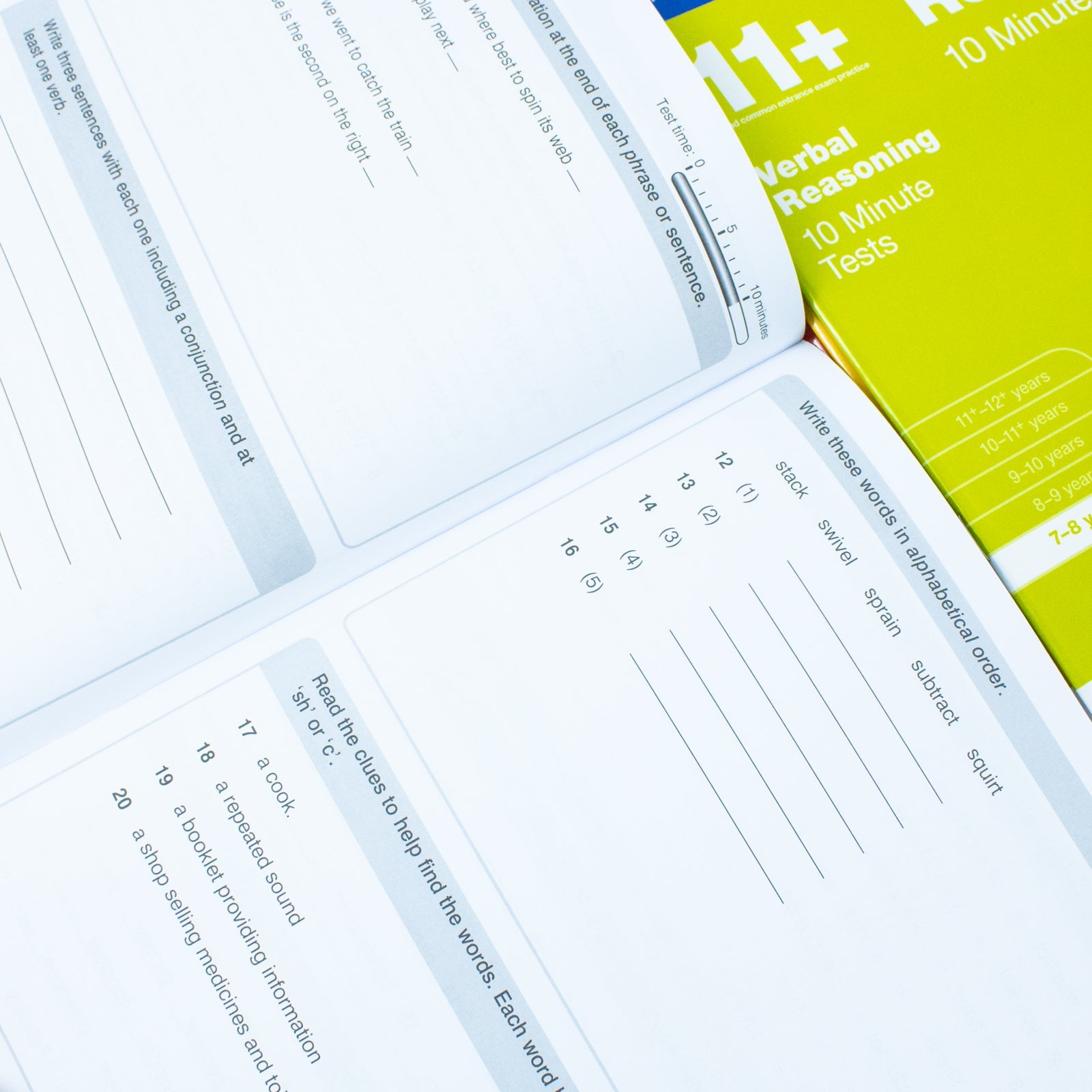 Bond 11+ Maths, English & More 10-Minute Test Book – Ages 7-8| Practice Worksheets & Exercises to Enhance Learning & Prepare for Assessments