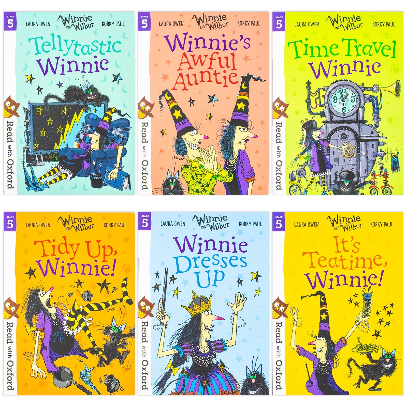Read with Oxford: Winnie & Wilbur Stage 5 – 6 Book Children’s Collection | Educational Storybooks for Early Readers, Literacy & Learning Fun