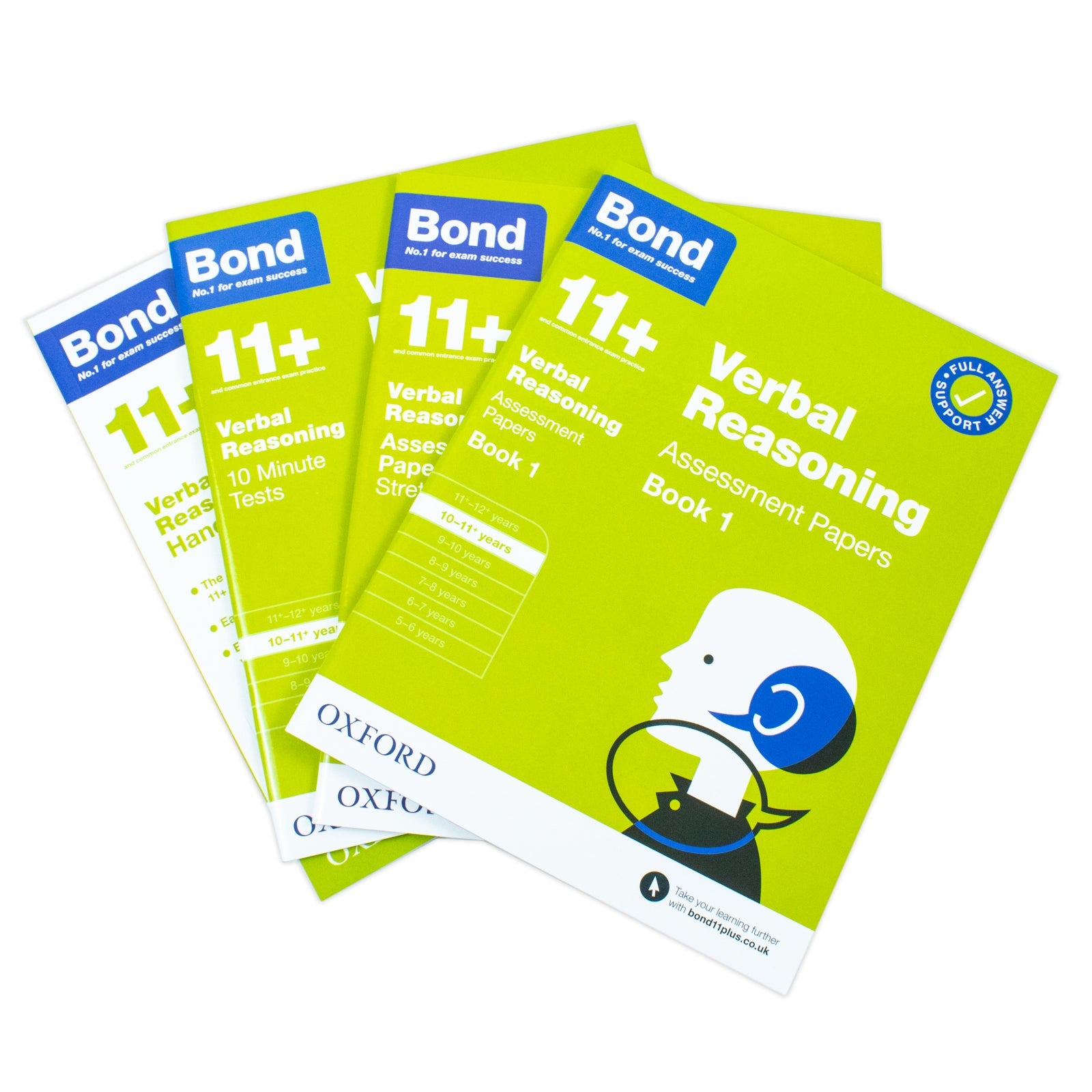 Bond 11+ Verbal Reasoning Skills Pack Collection 4 Book Set For Ages 10-11 Years
