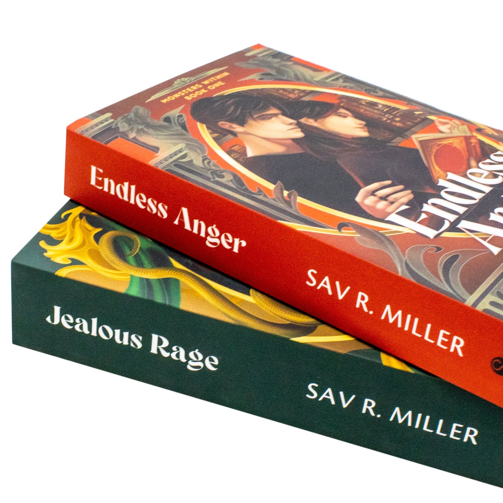 Monsters Within Series by Sav R. Miller 2 Books Sprayed Edges Collection Set (Endless Anger and Jealous Rage)