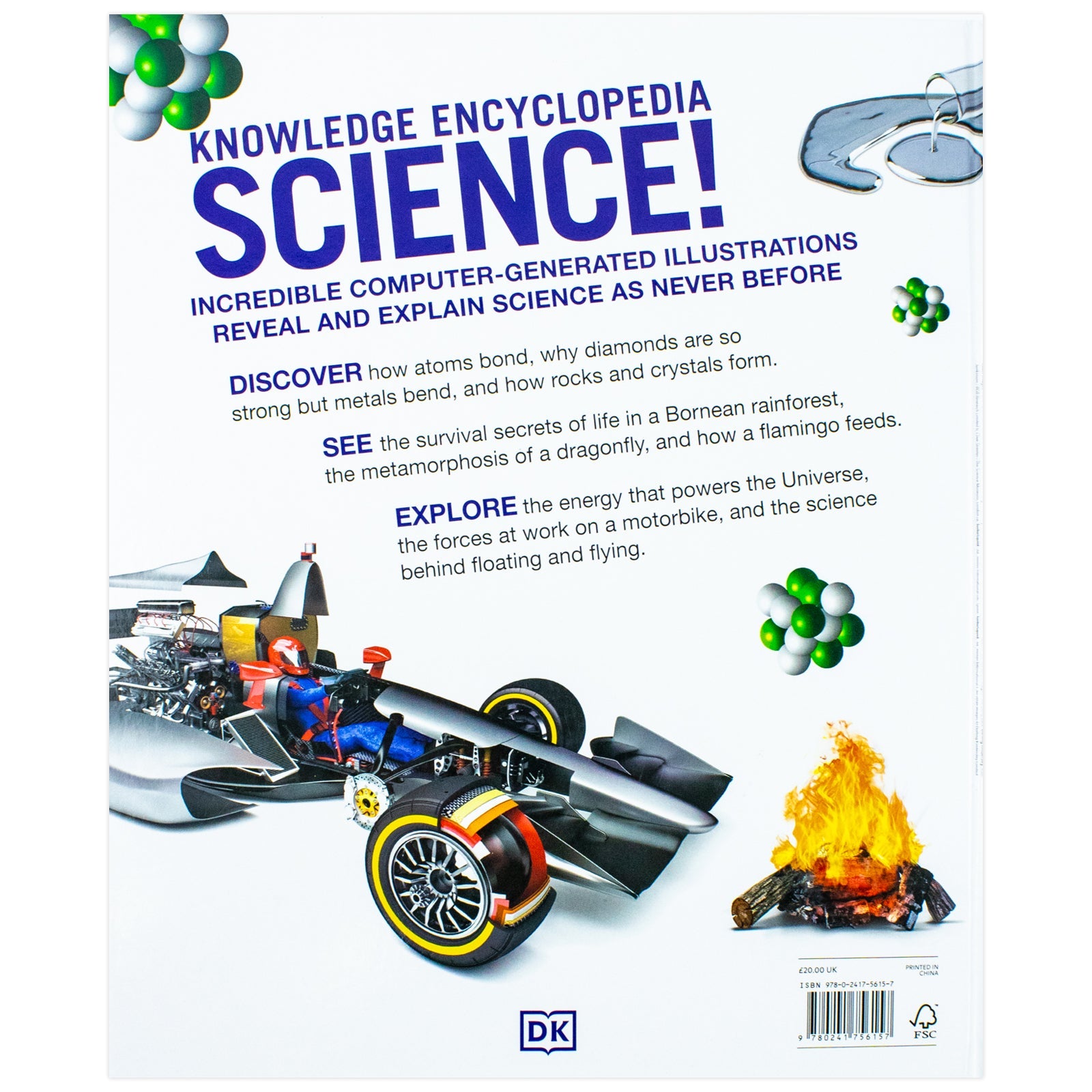 Knowledge Encyclopedia Science Book | Ultimate Science Guide for Kids & Adults | Facts, Experiments & Discoveries