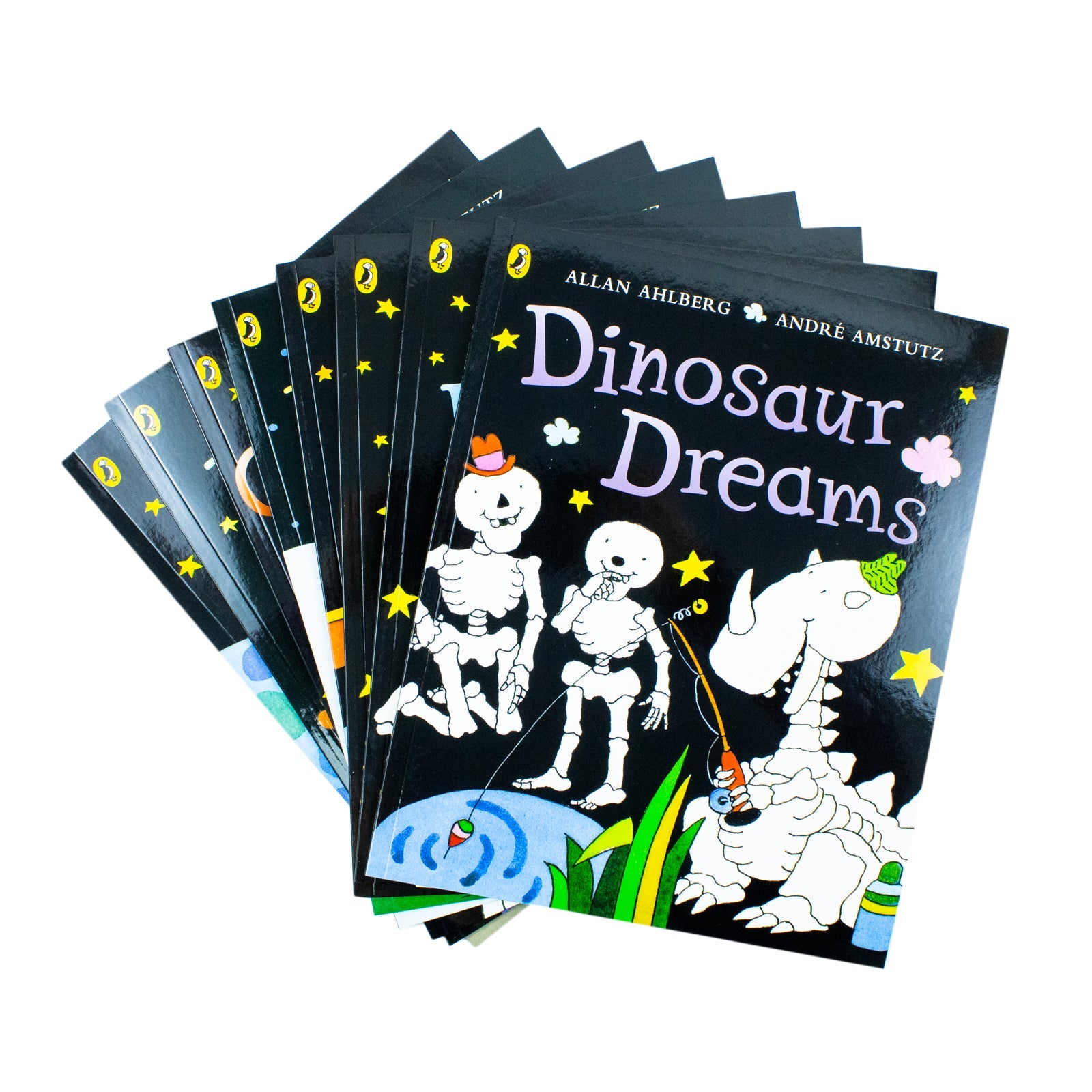 Funny Bones Collection by Allan Ahlberg – 8 Book Set | Spooky & Funny Children's Stories, Skeleton Adventures, Ghost Train, Humor & Classic Reading