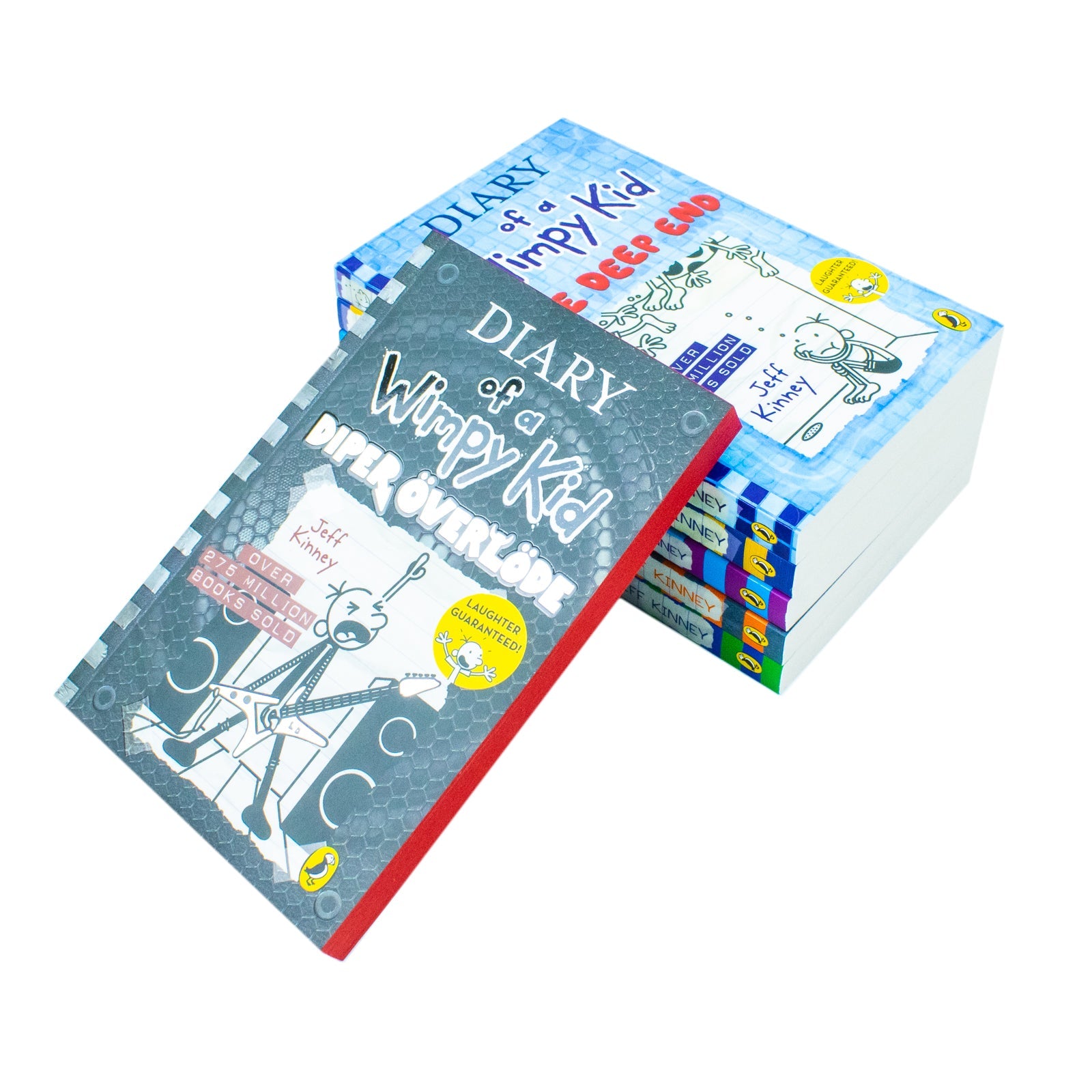 Diary of a Wimpy Kid (Book 12-17) 6 Books Collection Set (The Getaway, The Meltdown, Wrecking Ball, The Deep End, Big Shot & Diper Överlöde