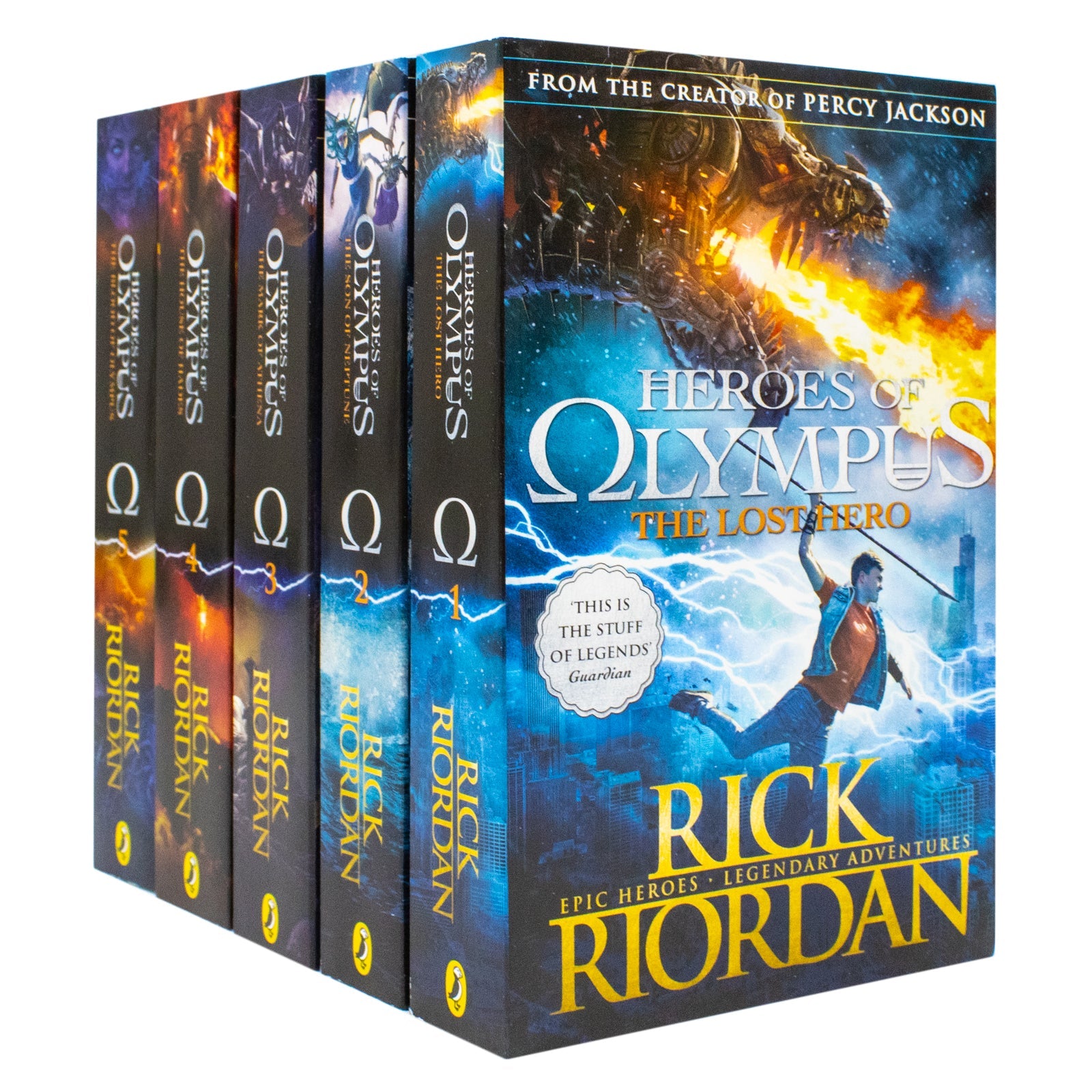 The Heroes of Olympus Complete 5-Book Collection by Rick Riordan |Epic Fantasy Adventure Series with Mythology,Quests & Heroes for Young Adult Readers