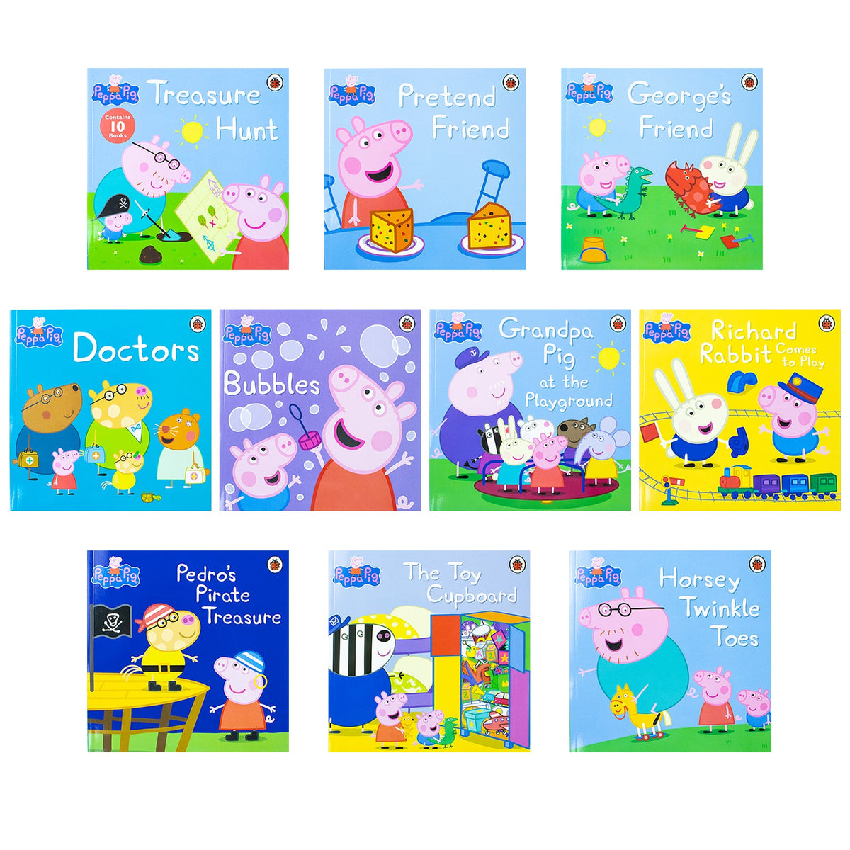 Peppa Pig 10 Books Ziplock Collection Set by Ladybird