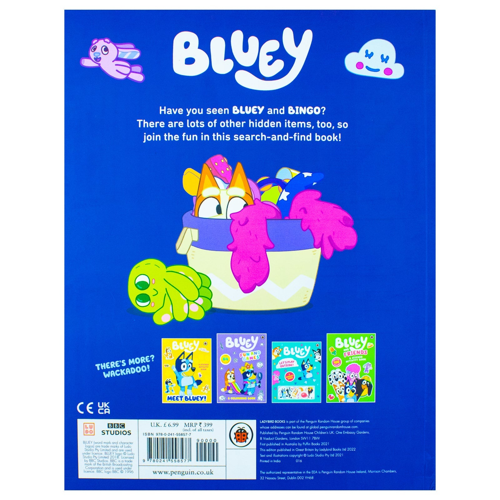 Discover Bluey in Where's Bluey?, A Fun Paperback Search-and-Find Book for Kids Aged 3-5 Years By Bluey