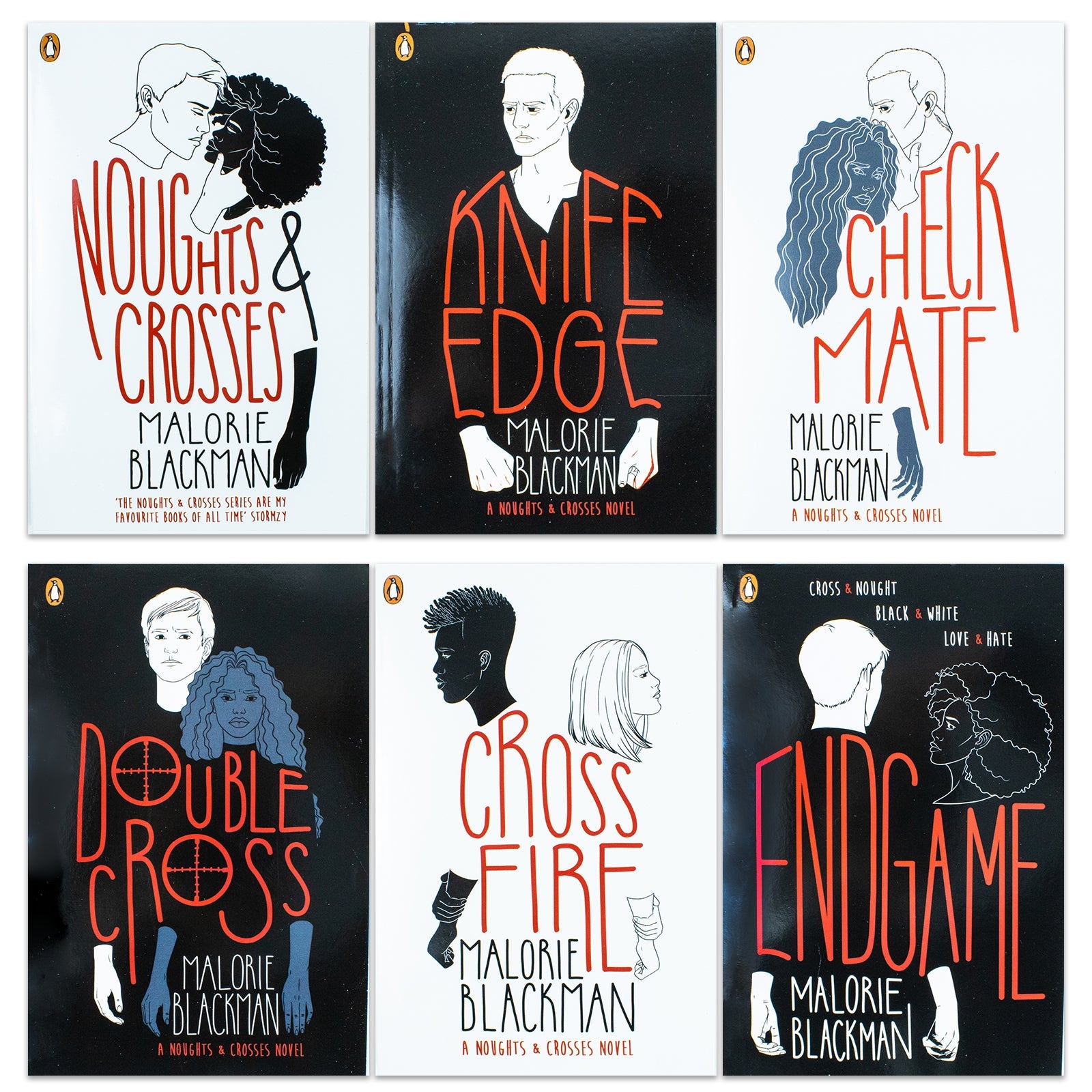 Noughts and Crosses Series 6 Book Collection by Malorie Blackman – YA Fiction, Dystopian Novels, Emotional Themes, Set for Young Readers