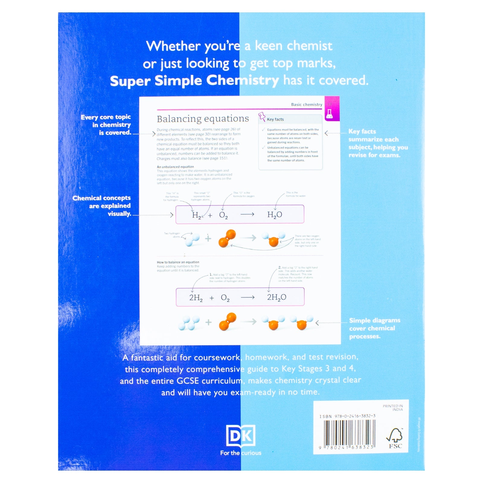 Super Simple, Chemistry, The Ultimate Bitesize Study Guide By DK- Paperback