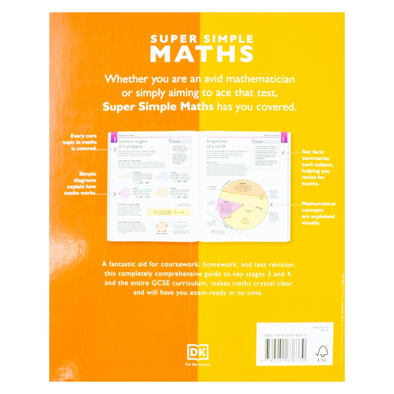 Super Simple, Maths, The Ultimate Bitesize Study Guide By DK- Paperback