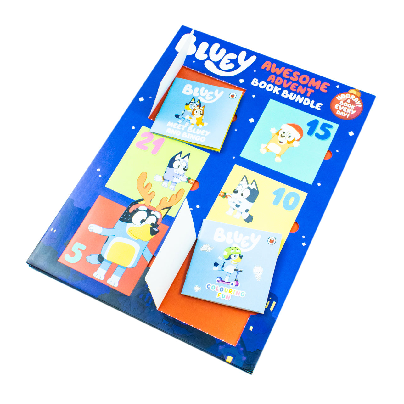 Bluey Advent Calendar Box Set with 24 Mini Books | Fun & Educational Holiday Gift for Kids Ages 4+ – Storybooks, Family Time & Imaginative Play