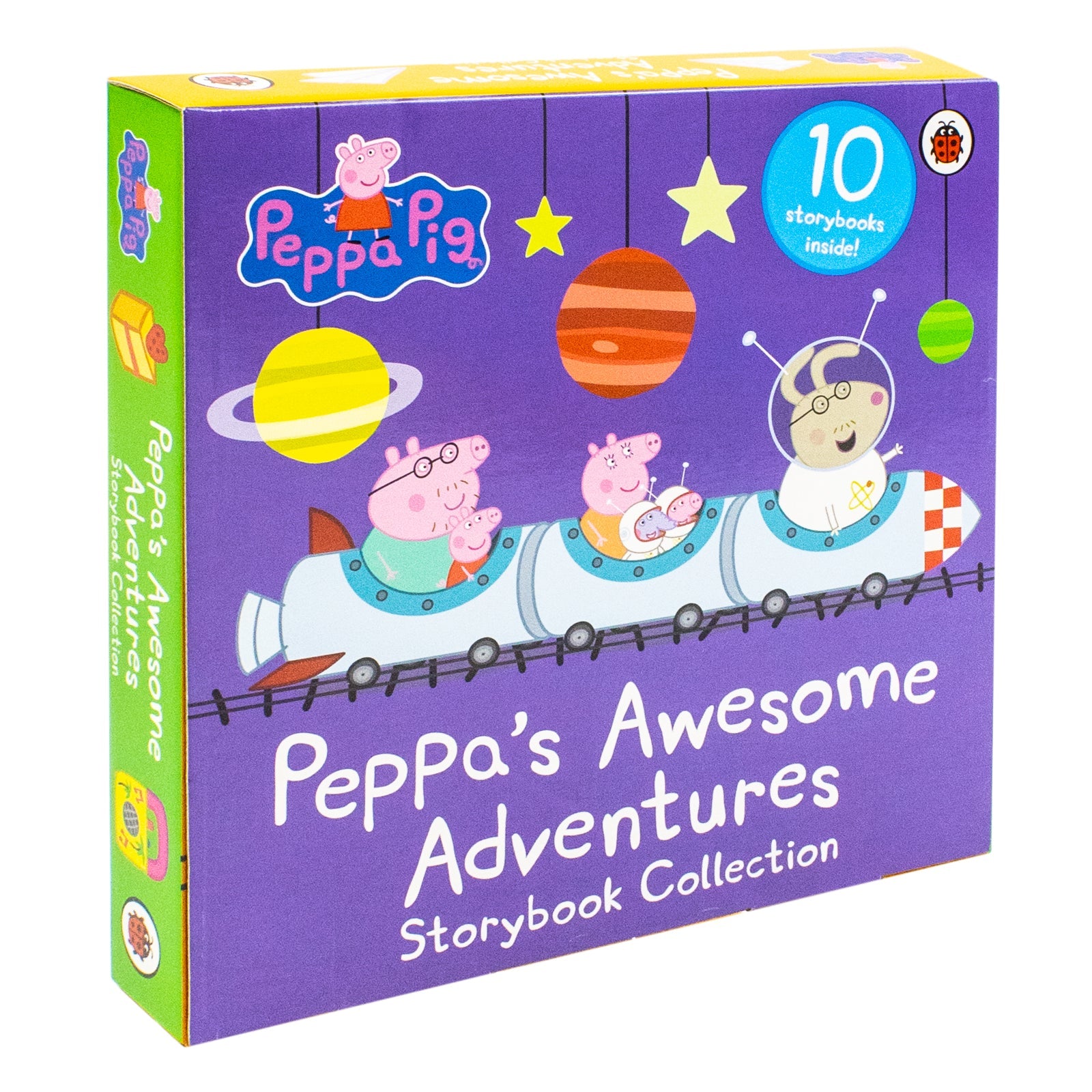 Peppa's Awesome Adventures 10 Storybook Collection Set (Garden Games, Fun At The Fair. Paper Planes, The Rainbow And More )