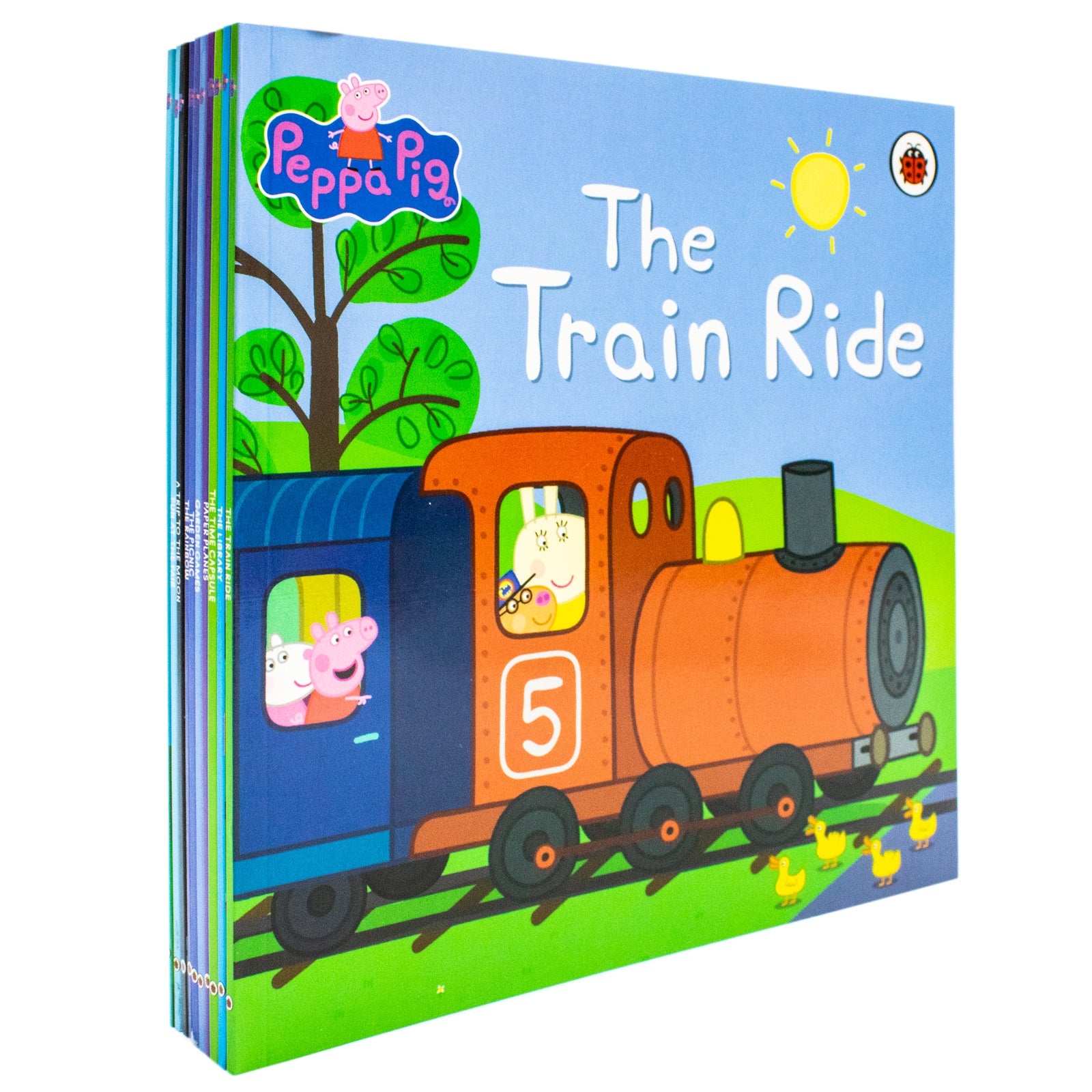 Peppa's Awesome Adventures 10 Storybook Collection Set (Garden Games, Fun At The Fair. Paper Planes, The Rainbow And More )