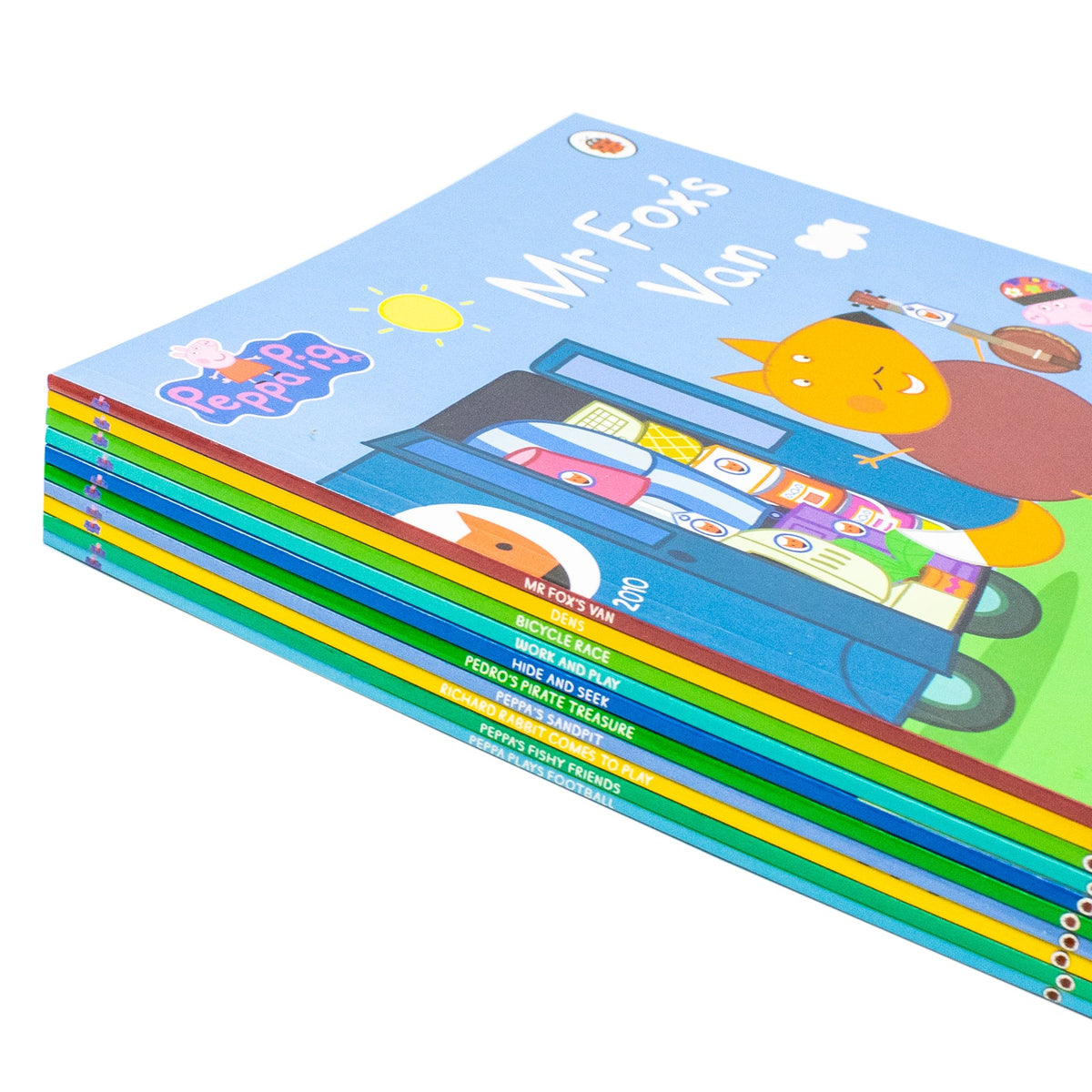 Peppa's Fun With Friends 10 Book Storybook Collection Set (Bicycle Race, Dens, Hide And Seek And More )