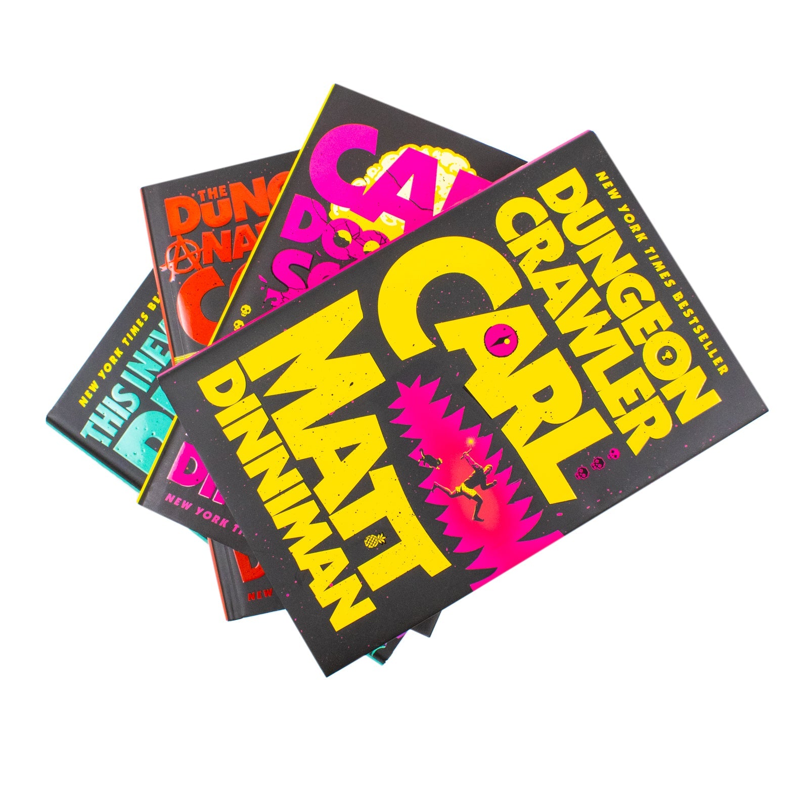 Dungeon Crawler Carl Series by Matt Dinniman 4 Books Collection Set (Dungeon Crawler Carl, Carl's Doomsday Scenario, The Dungeon Anarchist's Cookbook and This Inevitable Ruin) | Hardcover