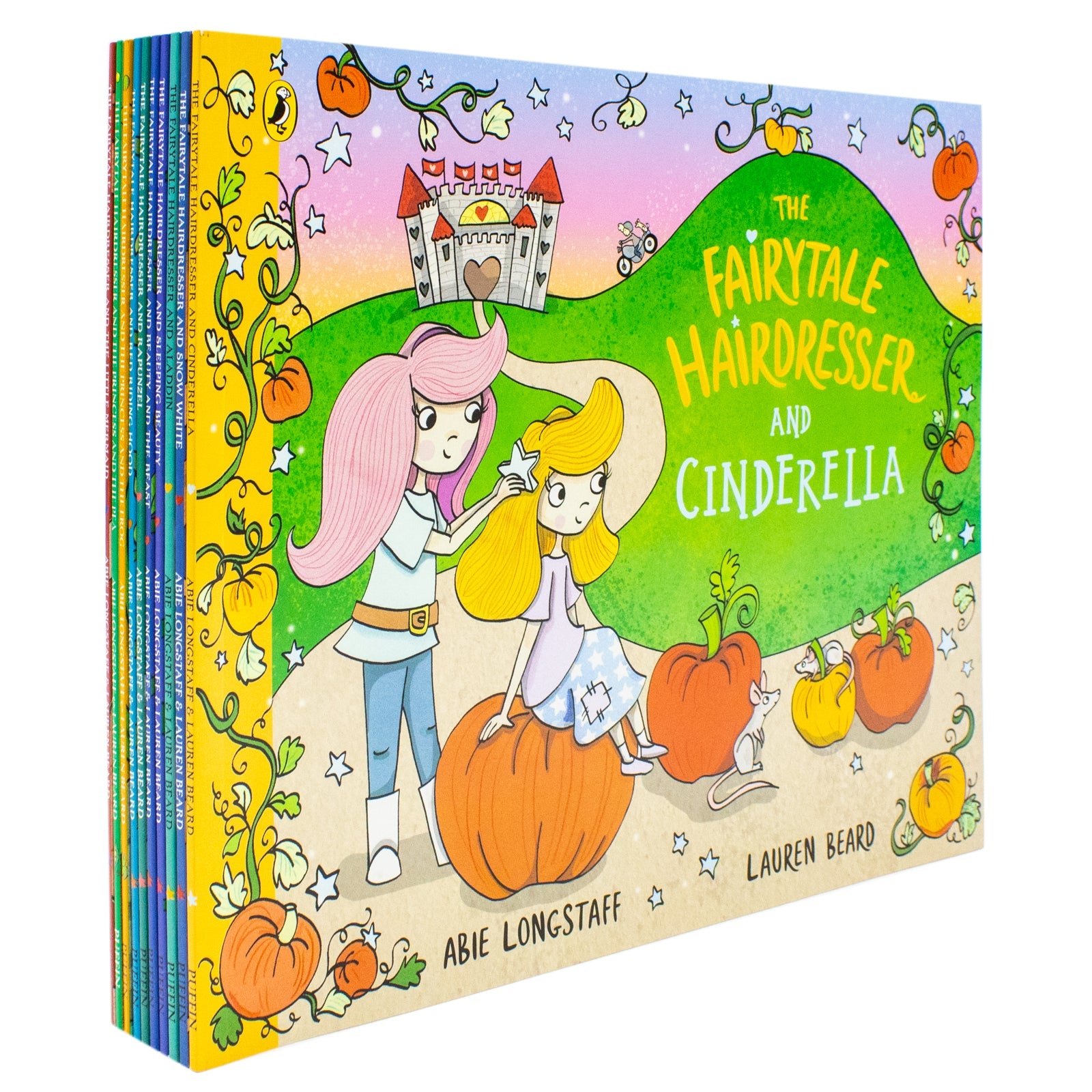 The Fairytale Hairdresser Collection 10 Books Set – Rapunzel, Cinderella, Snow White, Beauty & the Beast, Aladdin, Princess and the Pea & More | Children's Picture Books