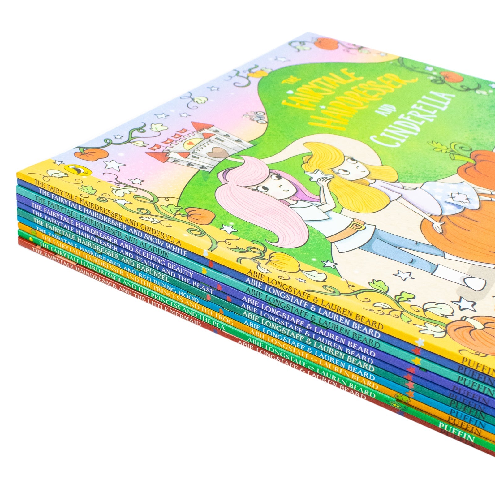 The Fairytale Hairdresser Collection 10 Books Set – Rapunzel, Cinderella, Snow White, Beauty & the Beast, Aladdin, Princess and the Pea & More | Children's Picture Books