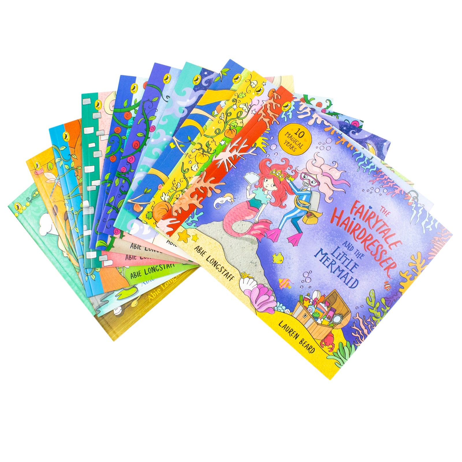 The Fairytale Hairdresser Collection 10 Books Set – Rapunzel, Cinderella, Snow White, Beauty & the Beast, Aladdin, Princess and the Pea & More | Children's Picture Books