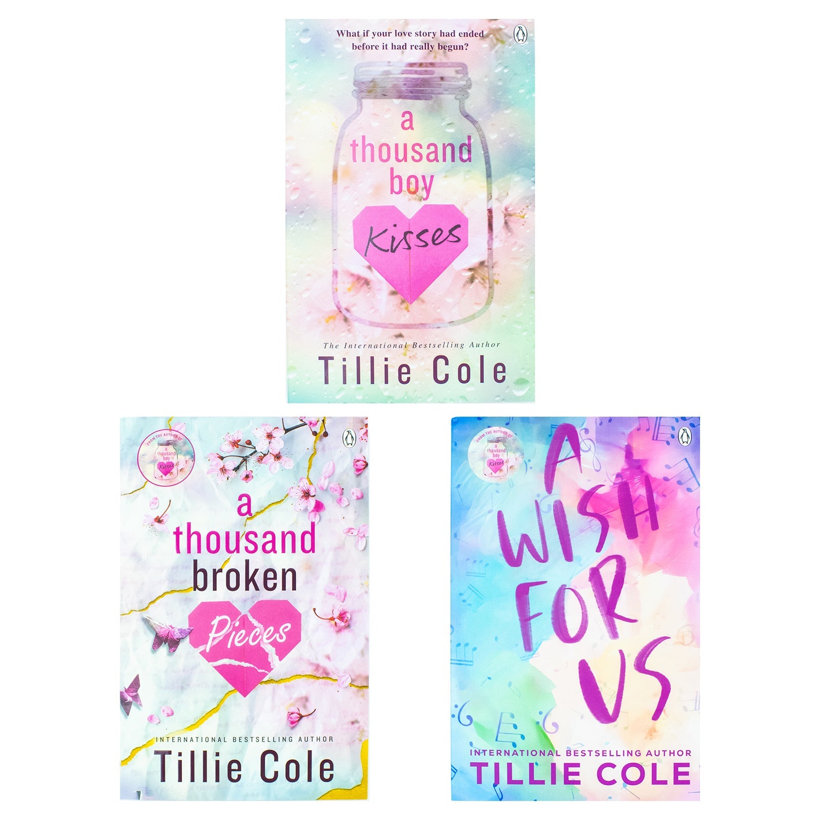A Thousand Boy Kisses Series & A Wish for Us 3 Book Set Collection By Tillie Cole | Paperback