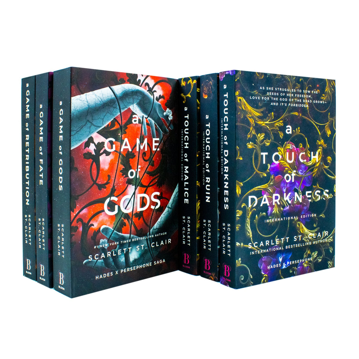 Hades x Persephone Saga by Scarlett St. Clair – 6 Book Collection Set | Fantasy Romance, Mythology, Darkness, Fate, Ruin, Retribution & Gods