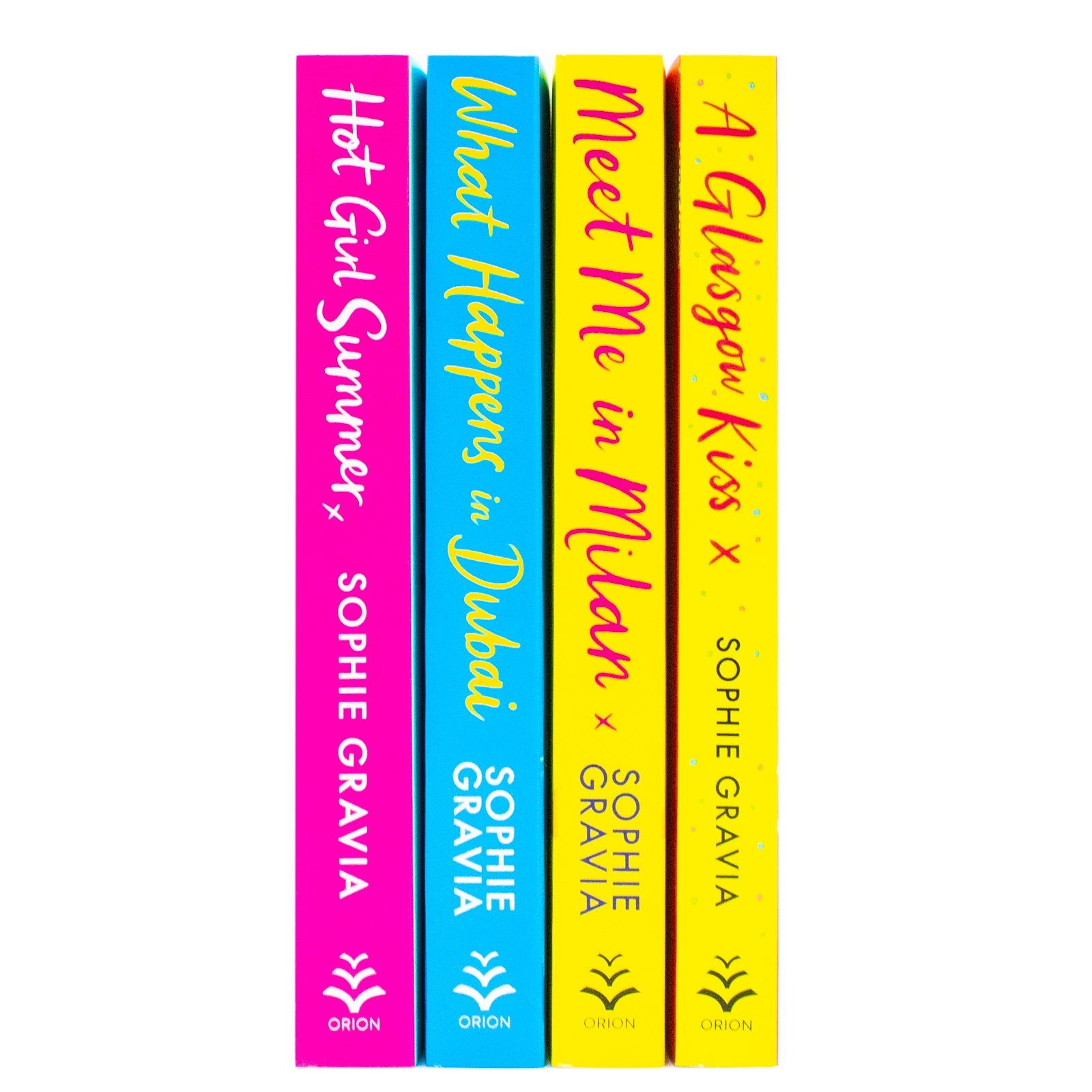 Sophie Gravia 4 Books Collection Set (A Glasgow Kiss, Hot Girl Summer, What Happens in Dubai & Meet Me in Milan)