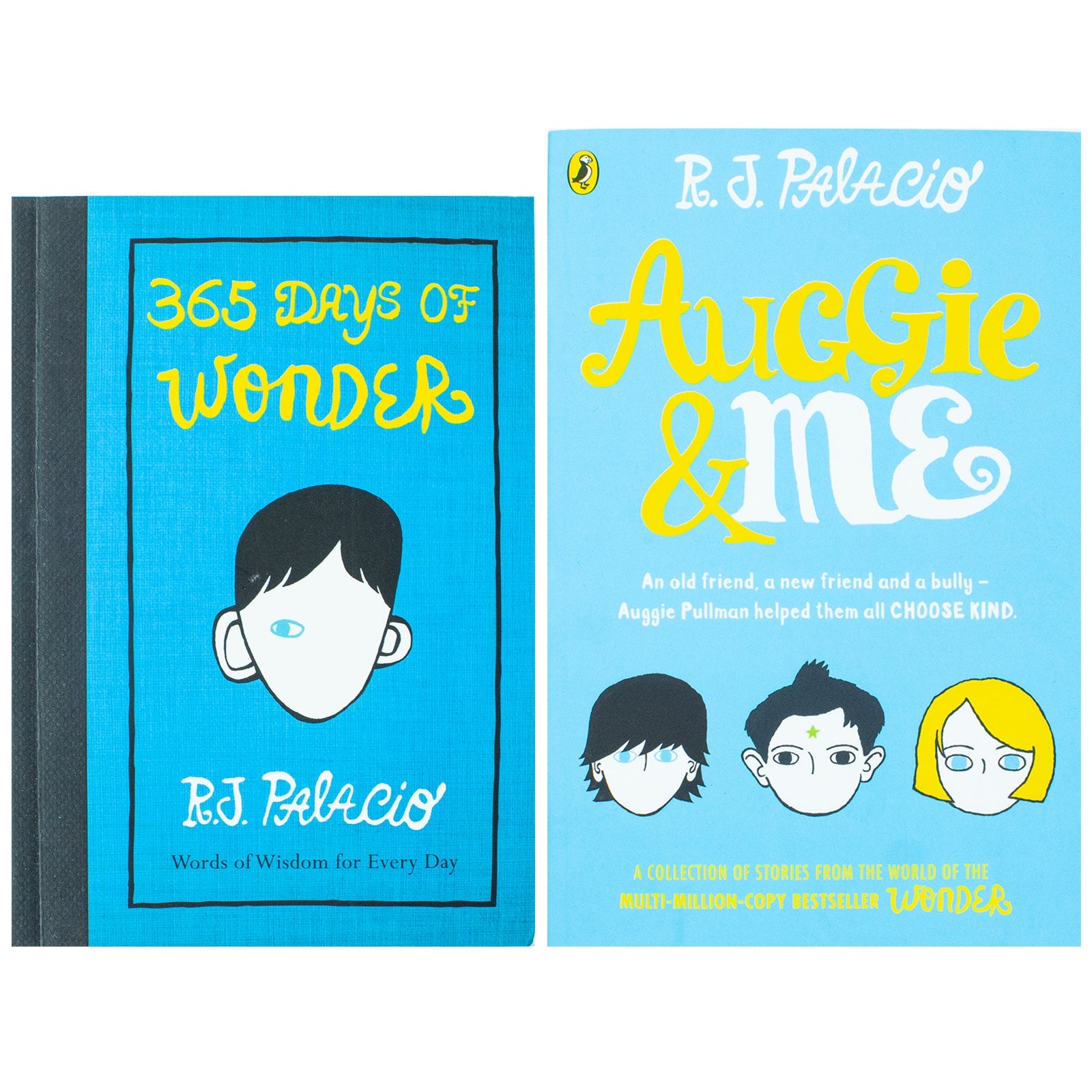 R. J. Palacio 2 Book Set, 365 Days of Wonder & Auggie and Me