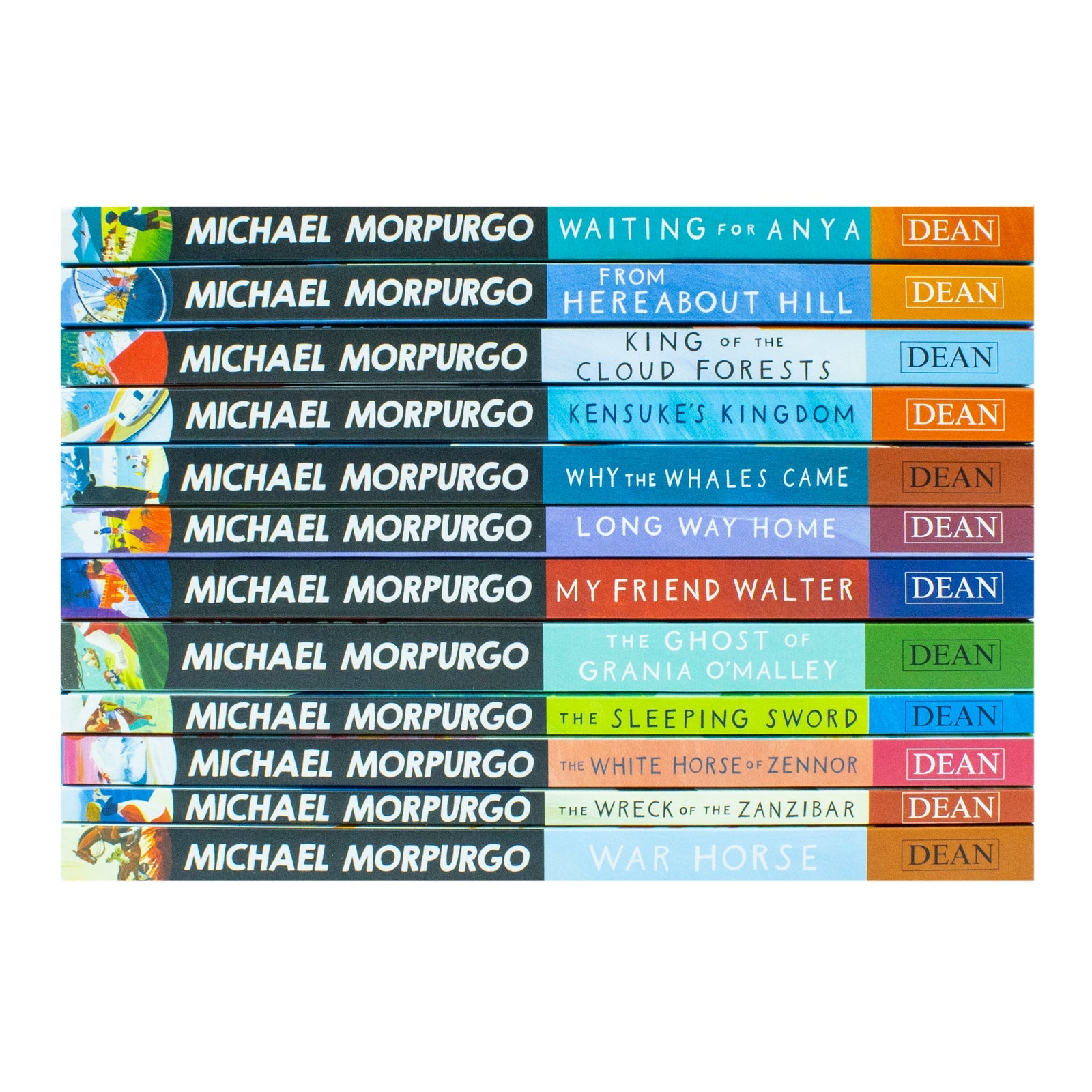 Michael Morpurgo 12 Book Collection| From Hereabout Hill, Waiting for Anya & More| Timeless Children's Fiction, Adventure, Moral Lessons & Illustrated