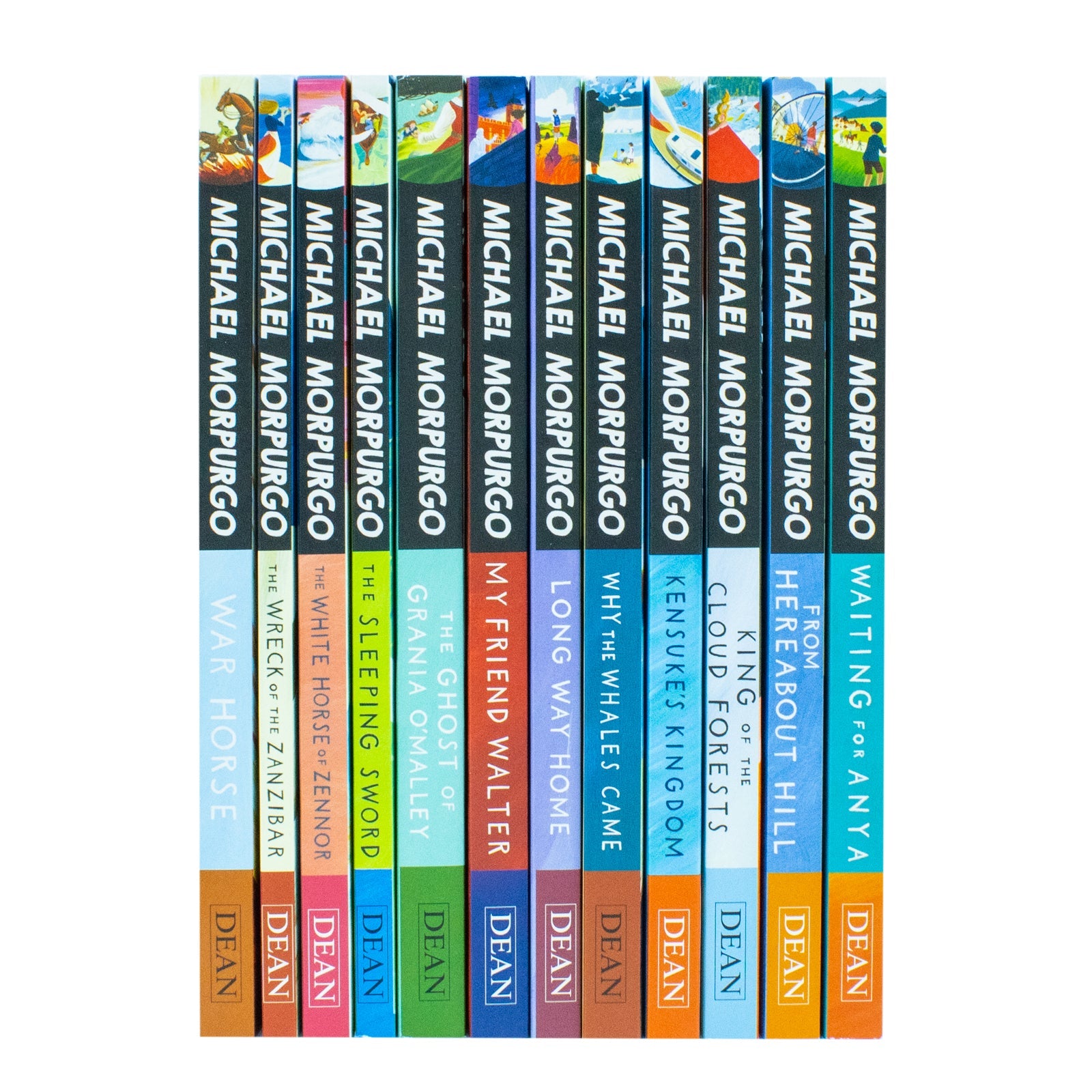 Michael Morpurgo 12 Book Collection| From Hereabout Hill, Waiting for Anya & More| Timeless Children's Fiction, Adventure, Moral Lessons & Illustrated