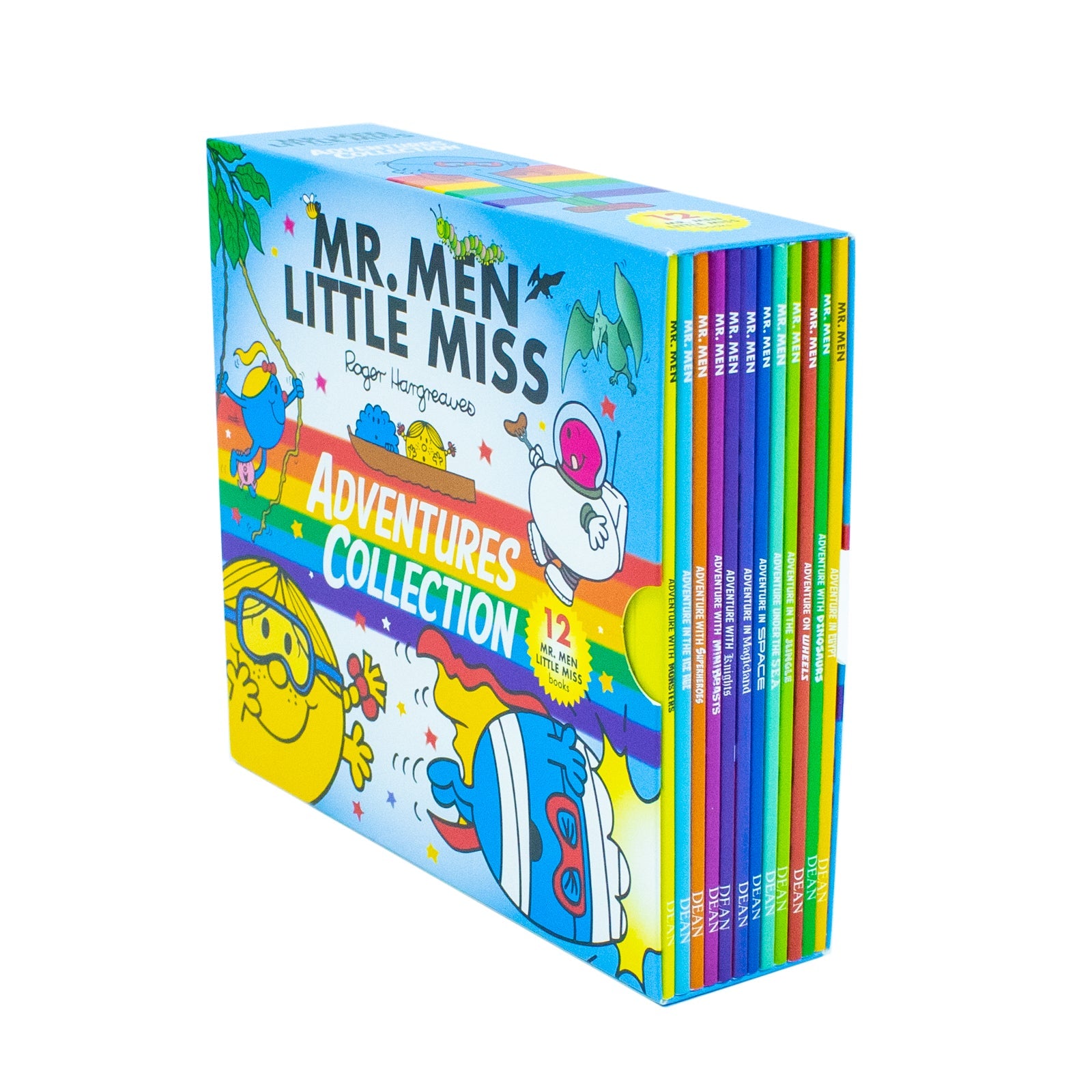 Mr Men & Little Miss Adventures 12 Book Collection Box Set by Roger Hargreaves – Fun & Educational Stories for Kids with Humor & Imagination