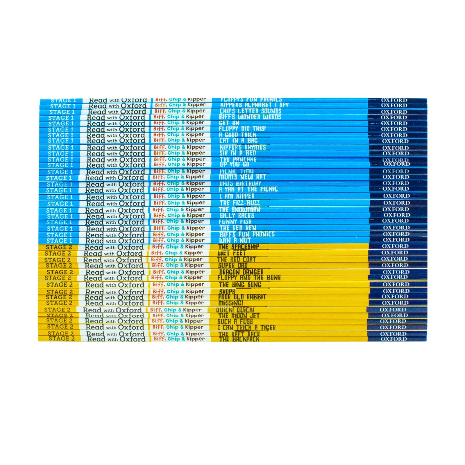 Biff, Chip and Kipper Stage 1& 2 Read with Oxford: 40 Books Collection Set