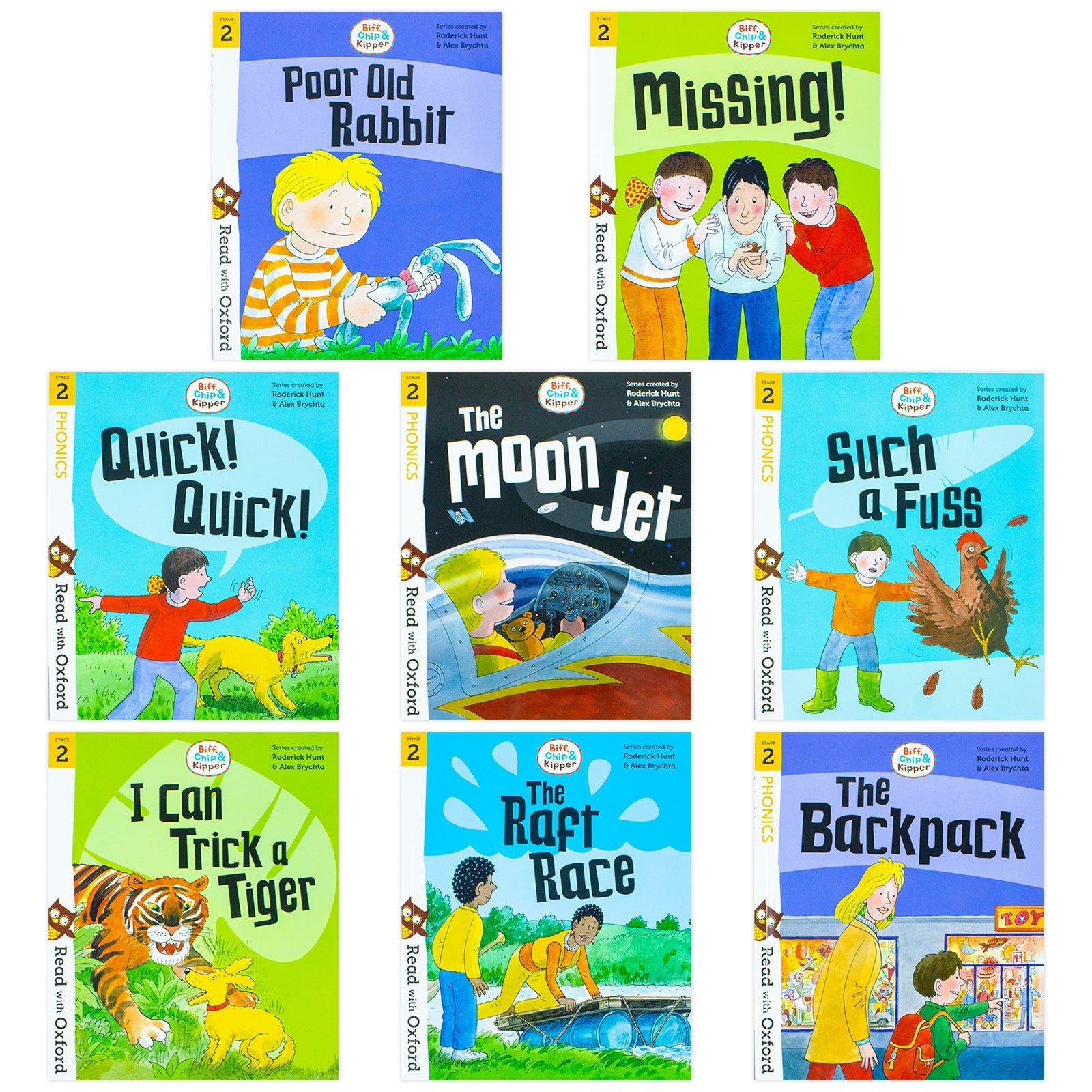 Biff, Chip and Kipper Stage 1& 2 Read with Oxford: 40 Books Collection Set