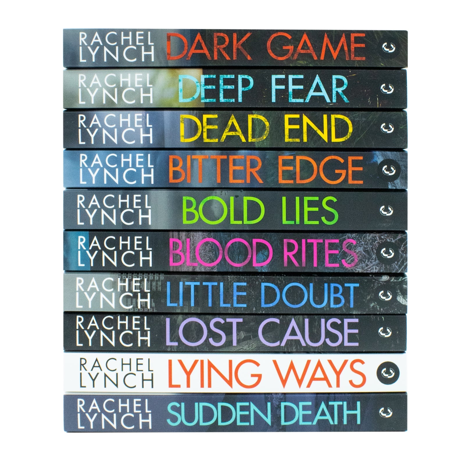 Rachel Lynch Detective Kelly Porter Series 10 Books Collection Set (Sudden Death, Lying Ways, Lost Cause, Little Doubt, Blood Rites, Bold Lies, Bitter Edge, Dark Game, Deep Fear and Dead End)