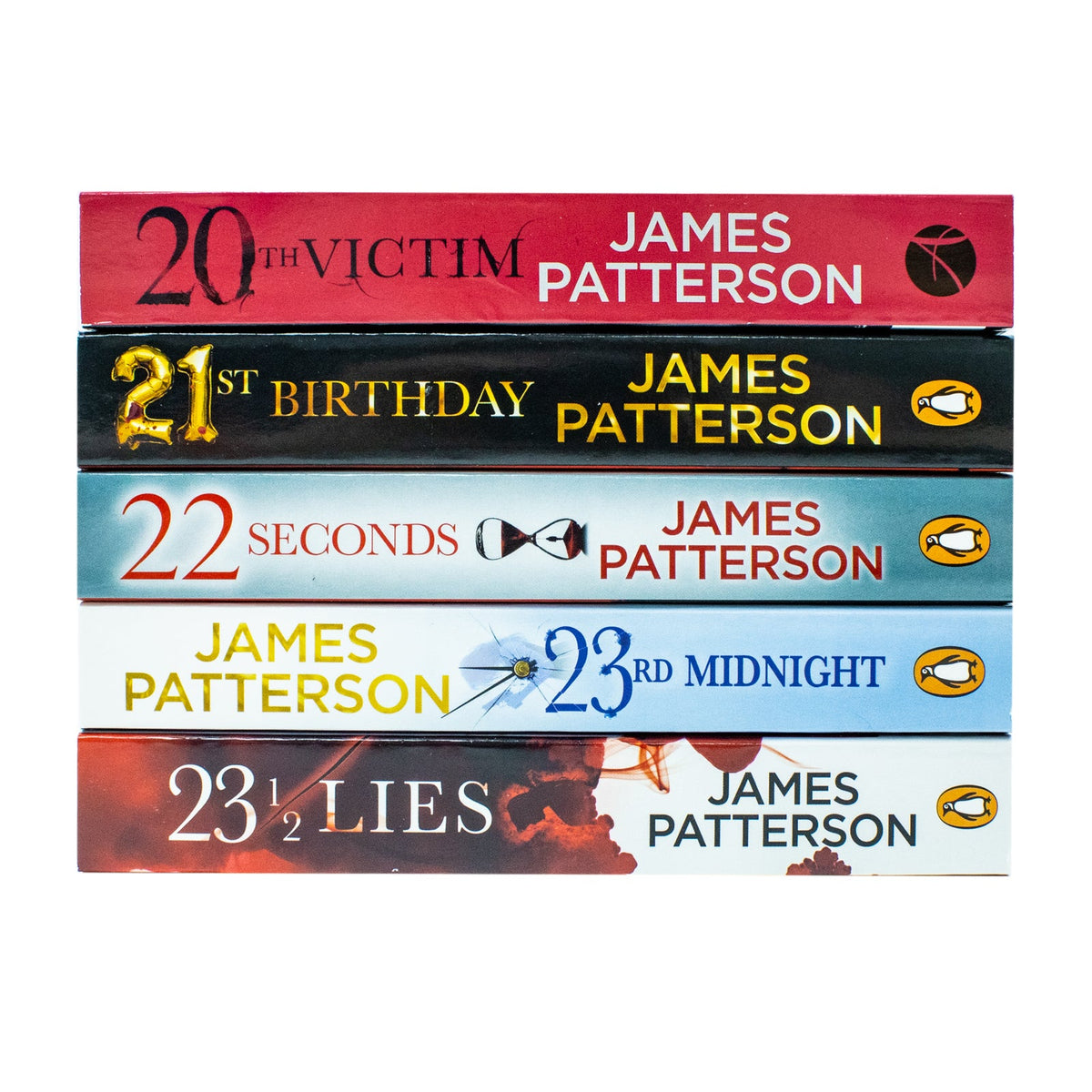 Women's Murder Club Series by James Patterson | 5 Book Collection Set (20th Victim,21st Birthday,22 Seconds,23rd Midnight, 23 1/2 Lies) Thriller Books