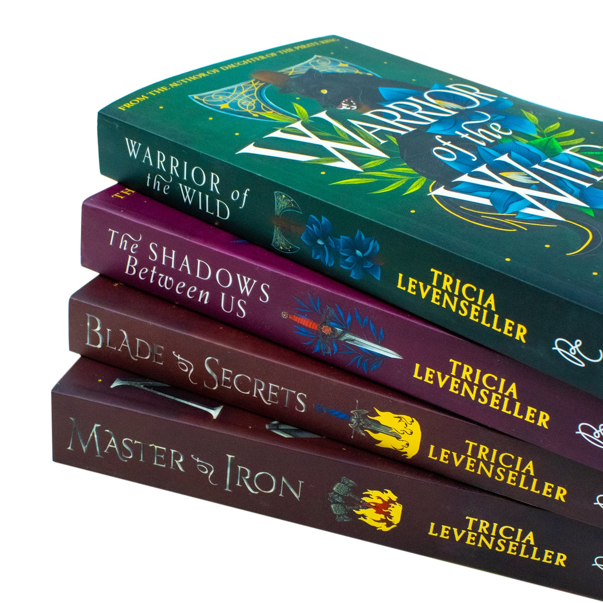 Tricia Levenseller Collection 4 Books Set (Blade of Secrets, Master of Iron, Warrior of the Wild, The Shadows Between Us)