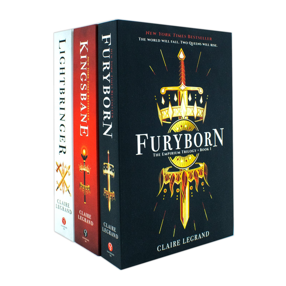 The Empirium Trilogy 3 Book Set by Claire Legrand – Furyborn, Kingsbane, Lightbringer – YA Epic Fantasy, Magic, Adventure, Supernatural Fiction