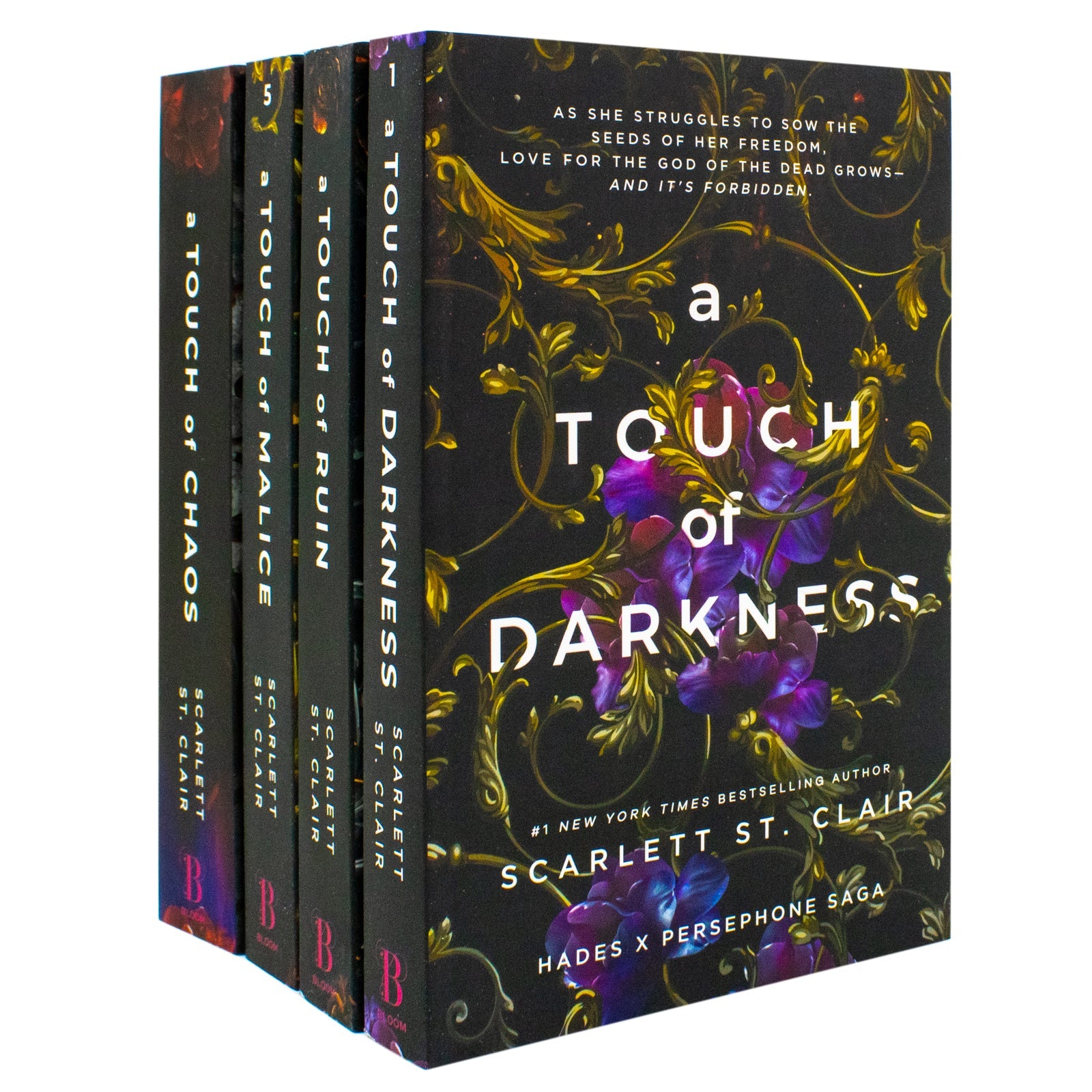 Hades X Persephone 4 Books Collection Set By Scarlett St. Clair (A Touch of Darkness, A Touch of Ruin, A Touch of Malice, A Touch of Chaos)
