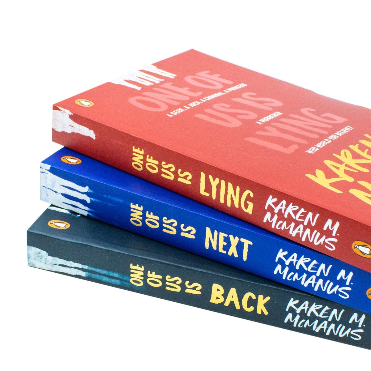 Karen M McManus Collection 3 Books Set (One of Us is Lying, One of Us is Next, One of Us is Back)