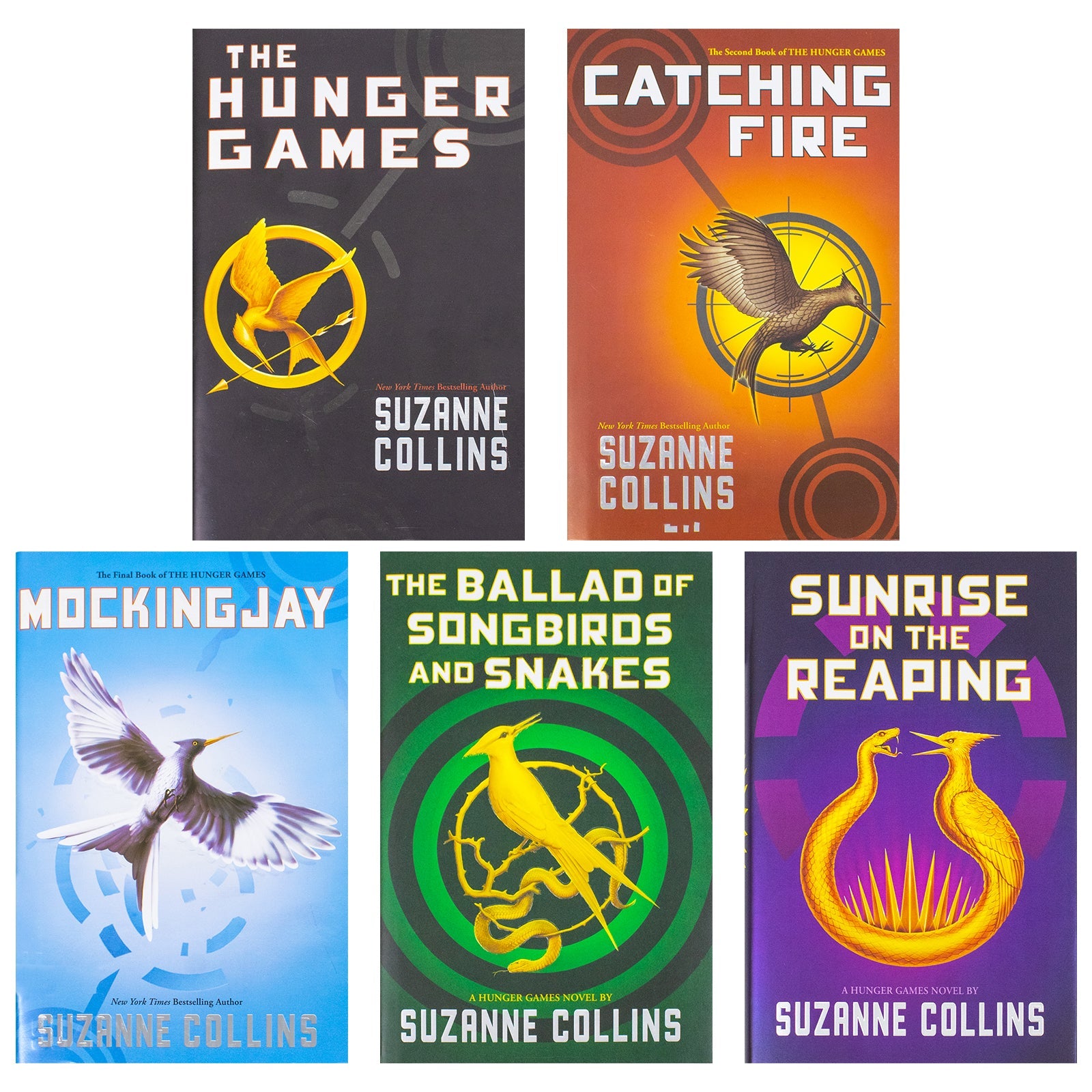 The Hunger Games Series by Suzanne Collins 5 Books Collection Set (Hardcover)