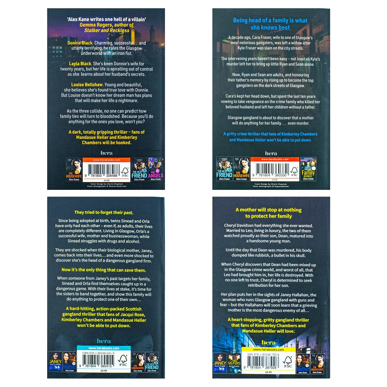 Alex Kane Gritty Crime Thrillers 4 Books Collection Set – Explosive Tales of Family, Betrayal and Revenge (The Family Business, The Mother, Two Sisters, A Mother’s Revenge)