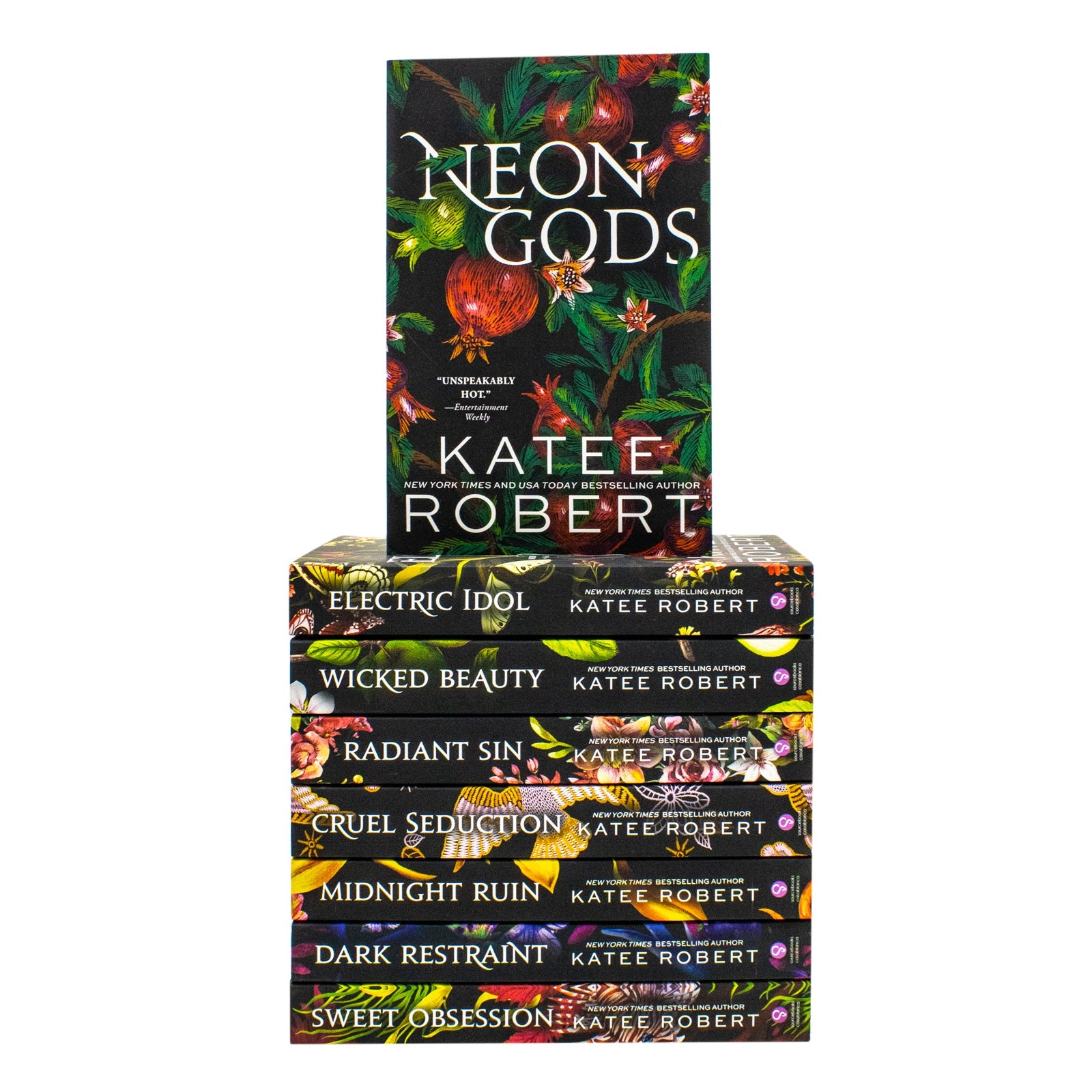 Dark Olympus Series By Katee Robert 8 Books Collection Set: Book 1-8 (Neon Gods, Electric Idol, Wicked Beauty, Radiant Sin, Cruel Seduction, Midnight Ruin, Dark Restraint, Sweet Obsession)